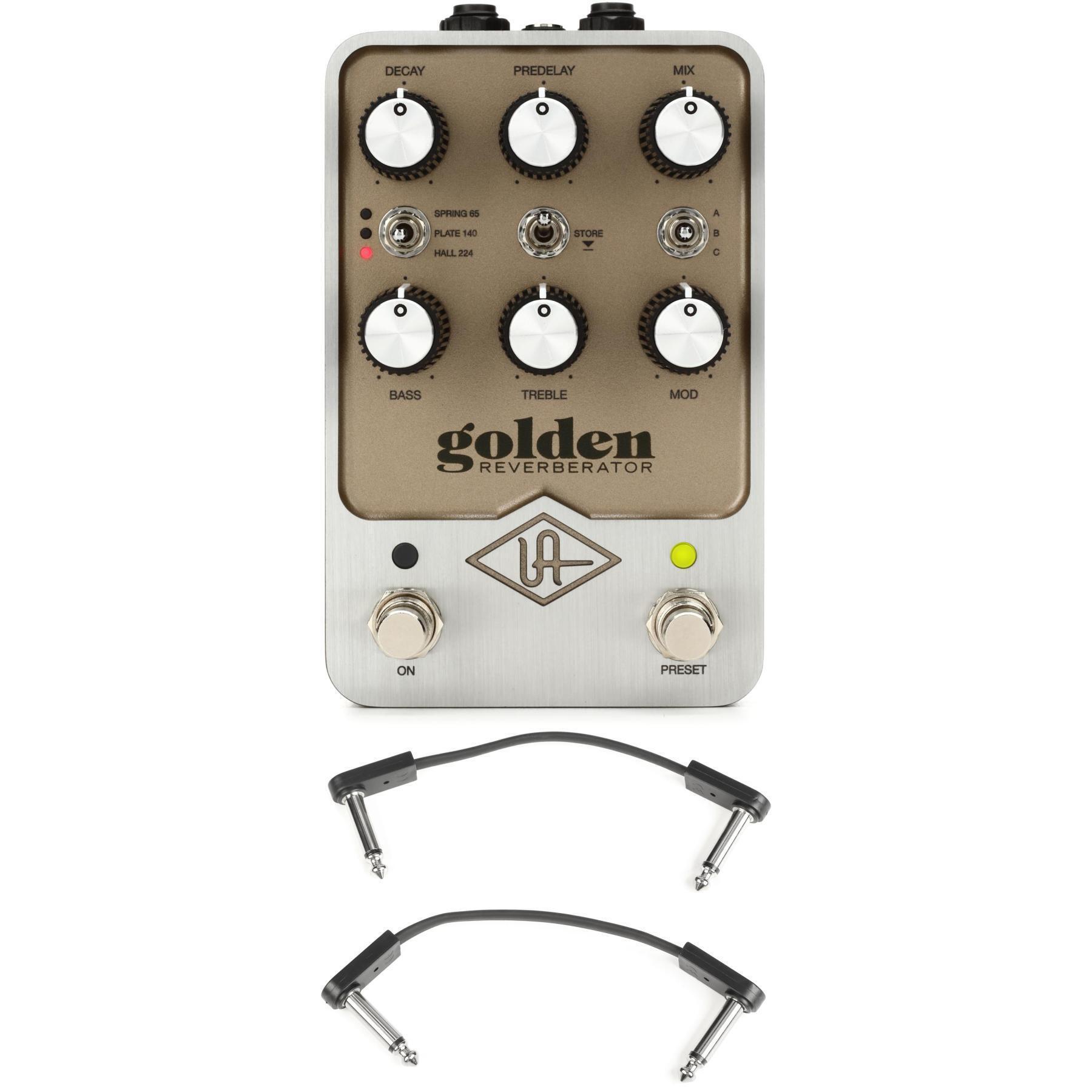 Universal Audio UAFX Golden Reverberator Pedal with EBS Patch Cables |  Sweetwater