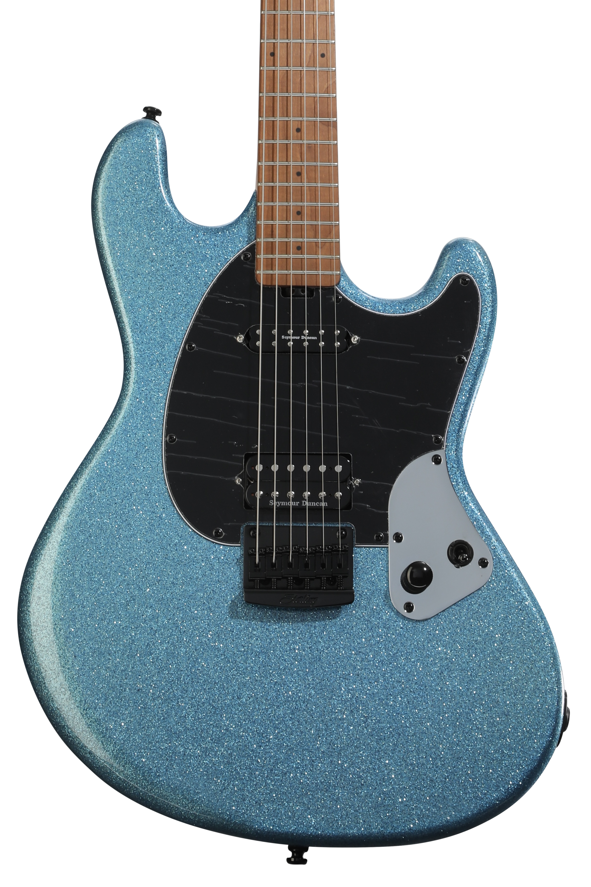 アイドル  Man CD&Blu-ray Sterling By Music Man AX40D - Transparent Purple | Sweetwater