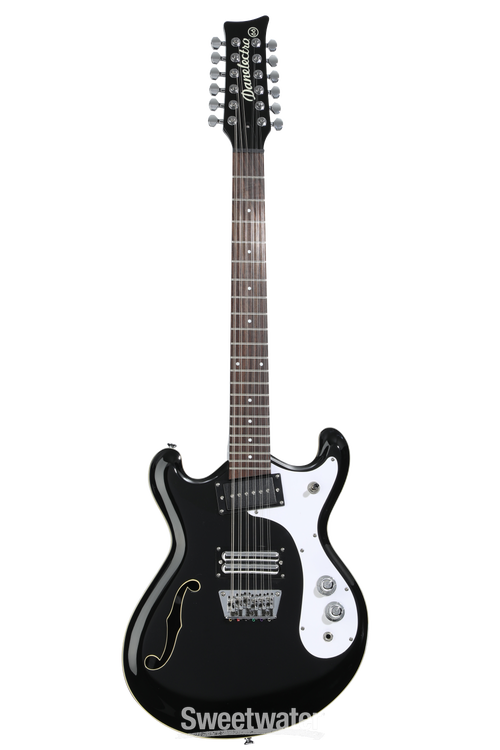 Danelectro 66-12, 12-string Electric Guitar - Limo Black | Sweetwater