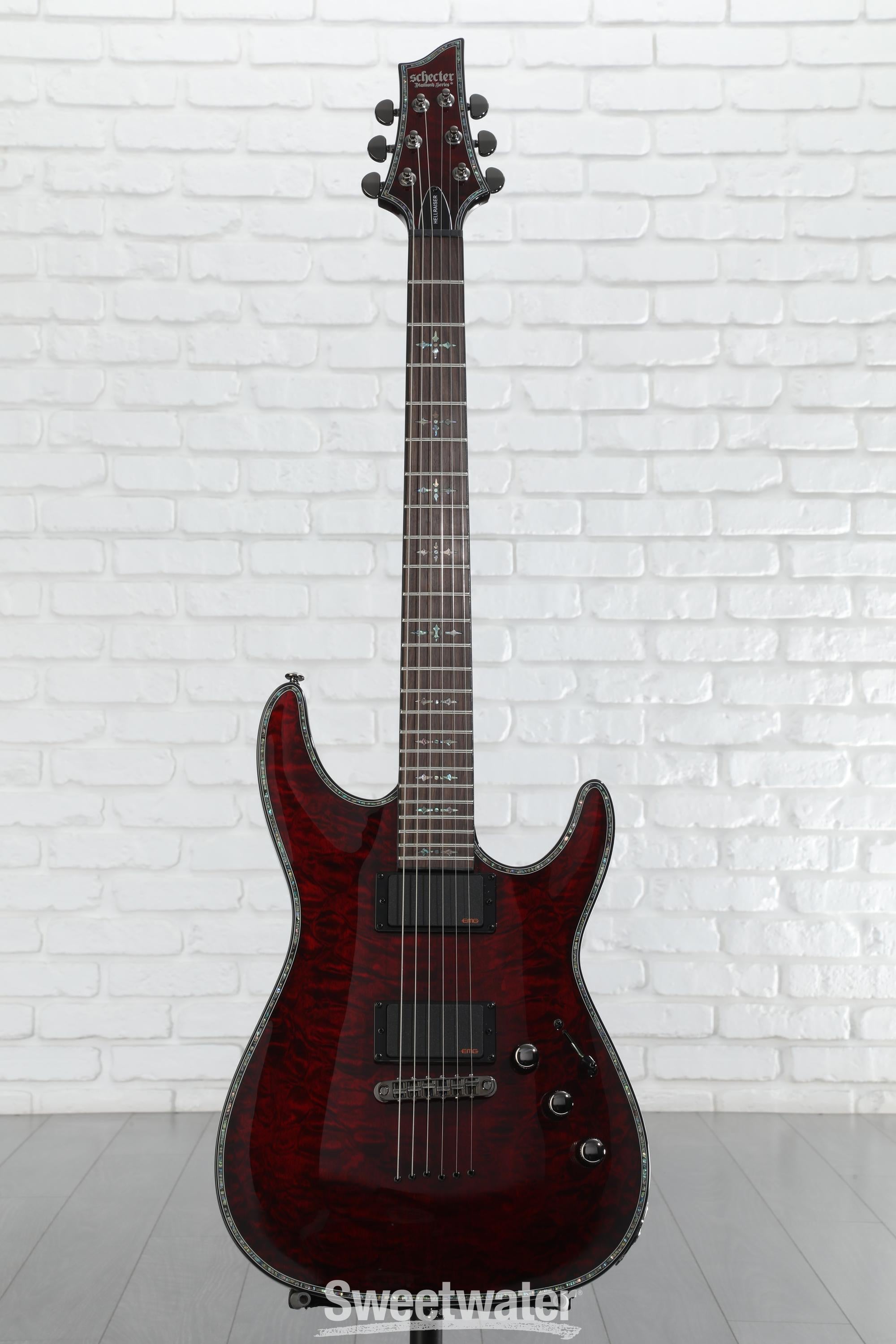 Schecter Hellraiser C-1 Electric Guitar - Black Cherry
