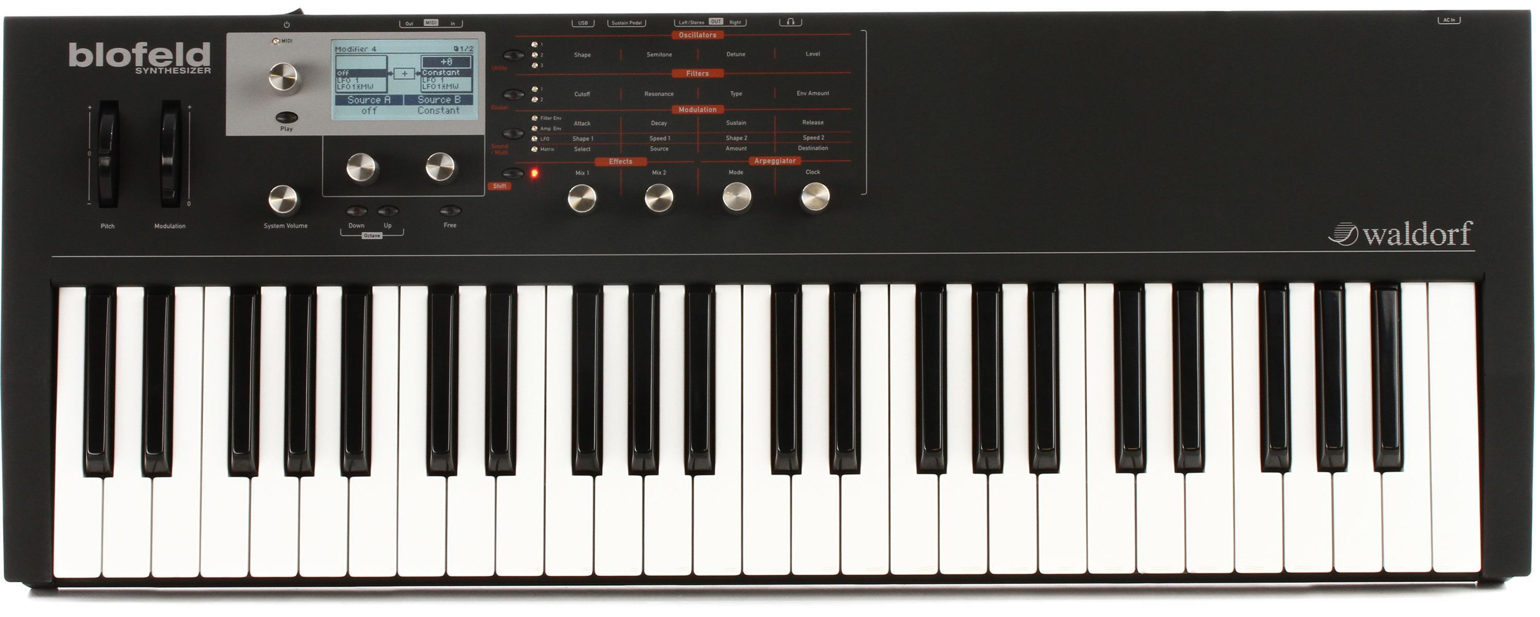 Waldorf Blofeld Keyboard Synthesizer Black Sweetwater