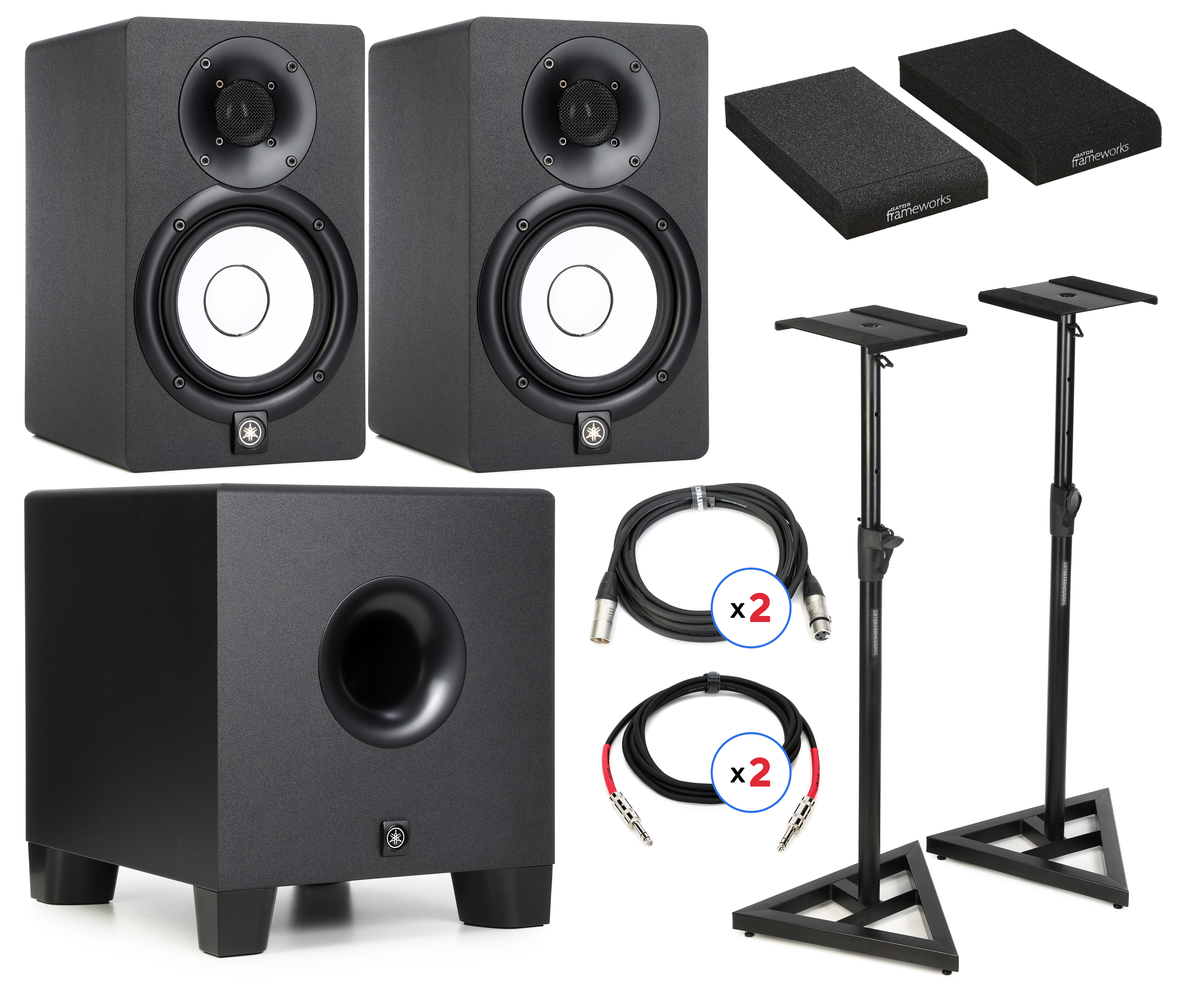 Hs8 Studio Monitors Yamaha Hs8 Spec Powered Studio Yamaha Hs8