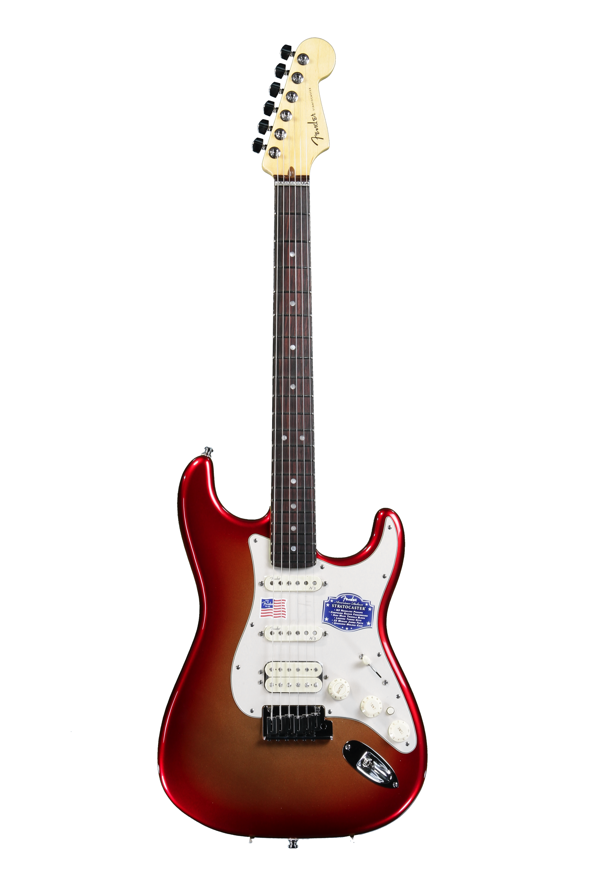 Fender American Deluxe Strat HSS - Sunset Metallic