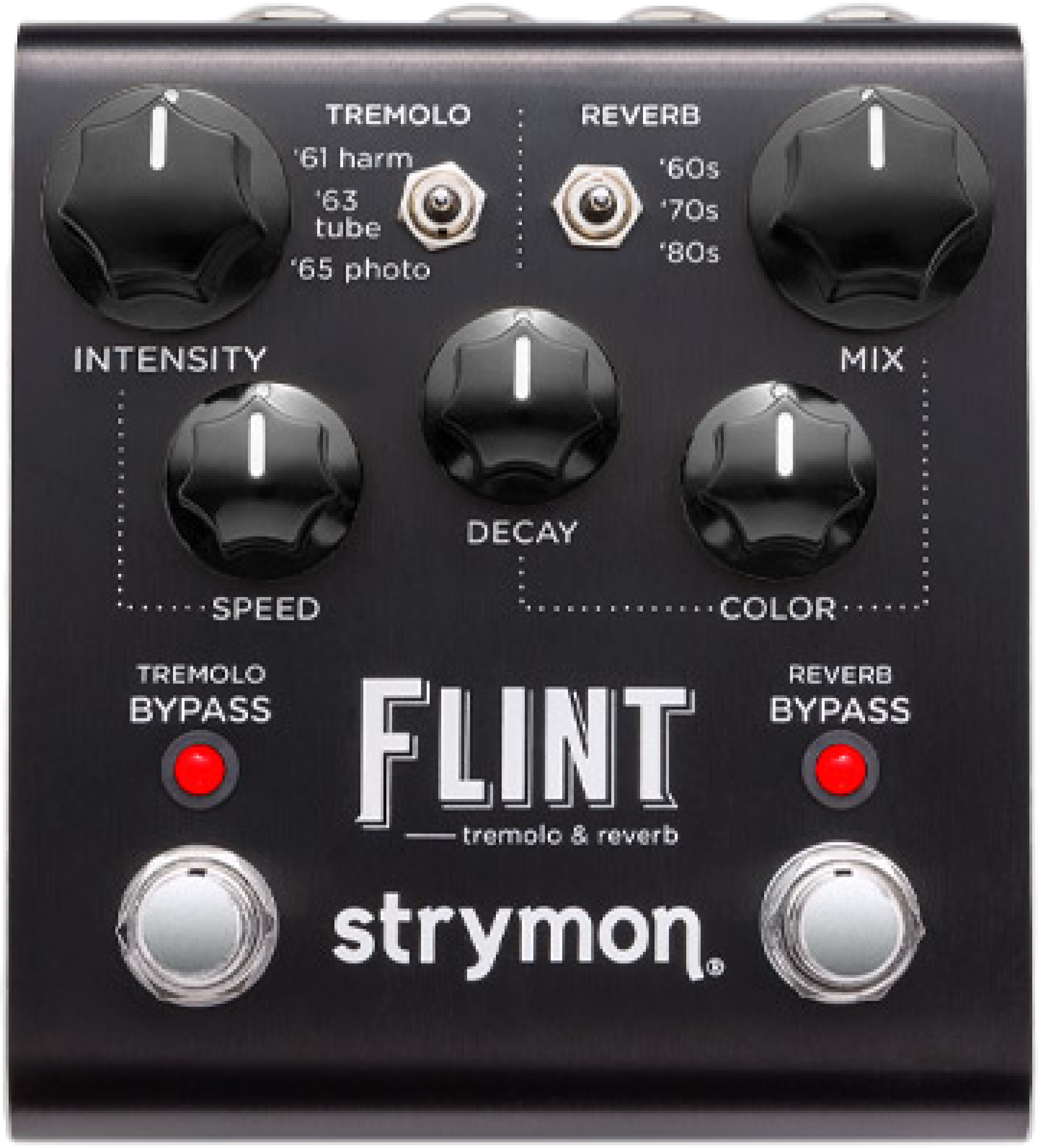 Strymon Flint Limited Edition Tremolo and Reverb - Black Knobs