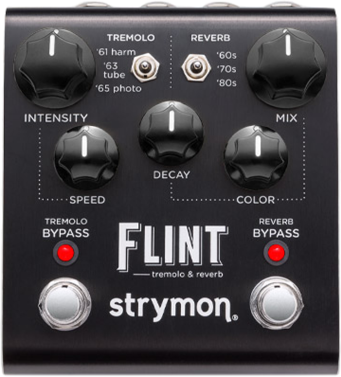 Strymon Flint Limited Edition Tremolo and Reverb - Black Knobs