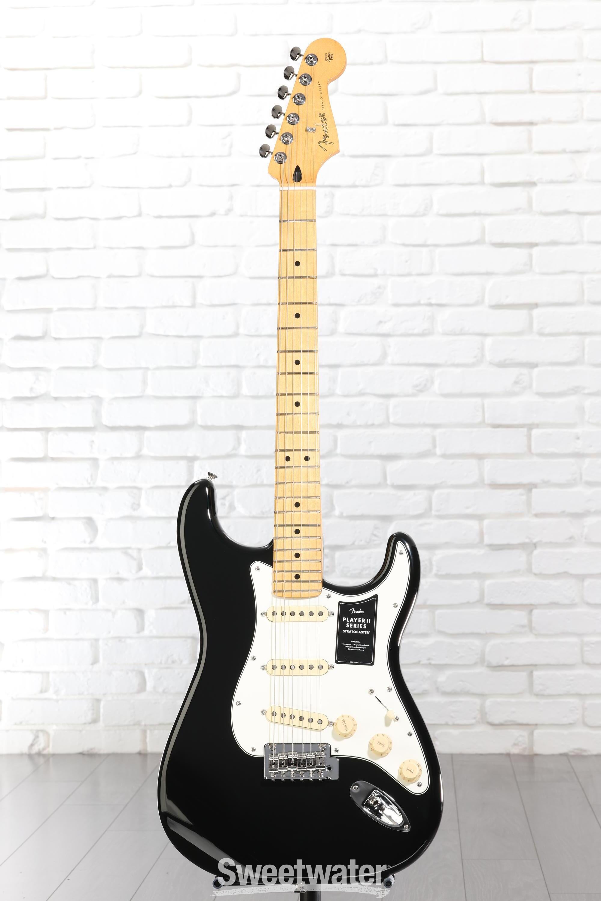 Fender Player II Stratocaster Electric Guitar - Black with Maple