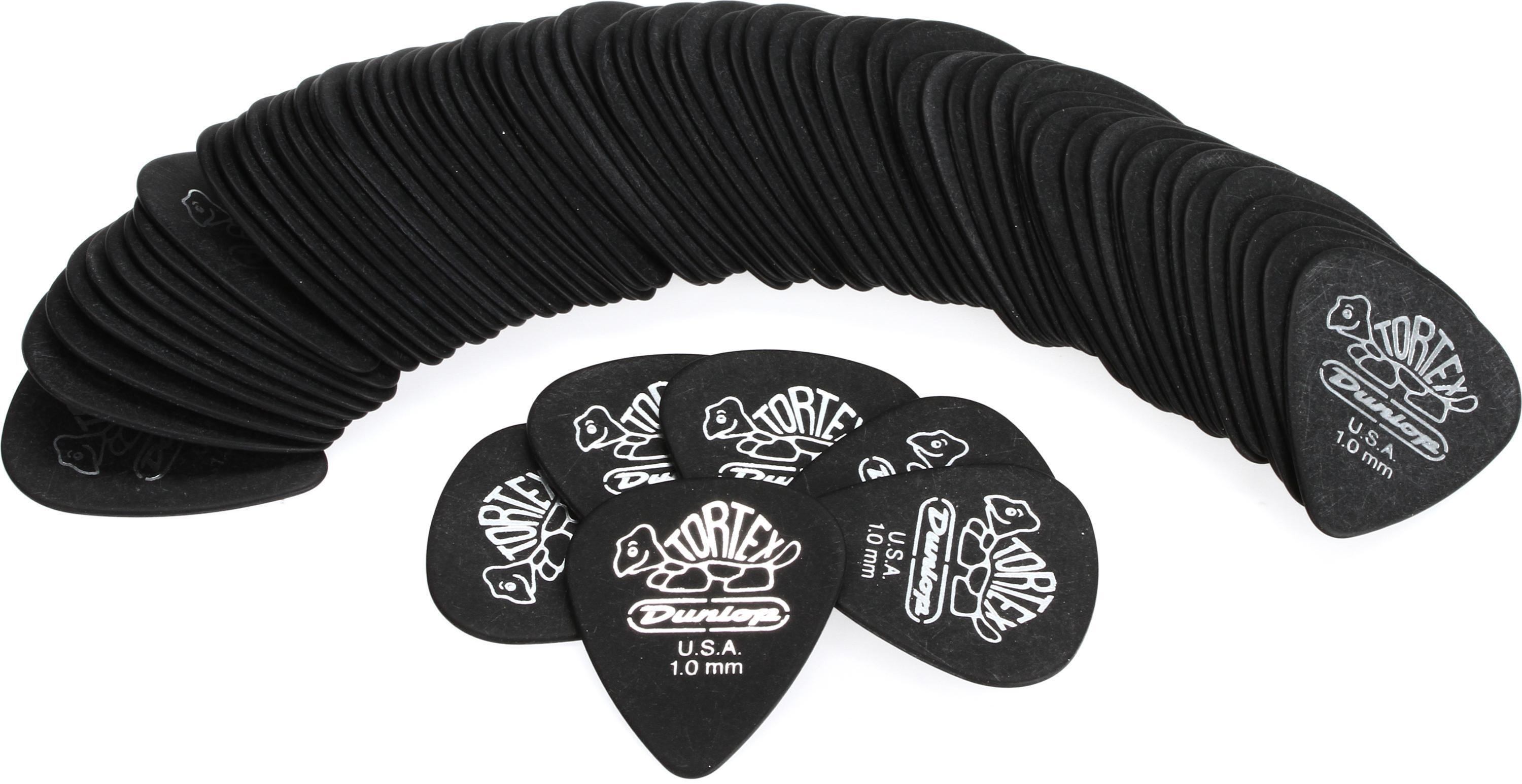 Photo of Dunlop Tortex Standard Guitar Picks - 1.0mm Black (72-pack)