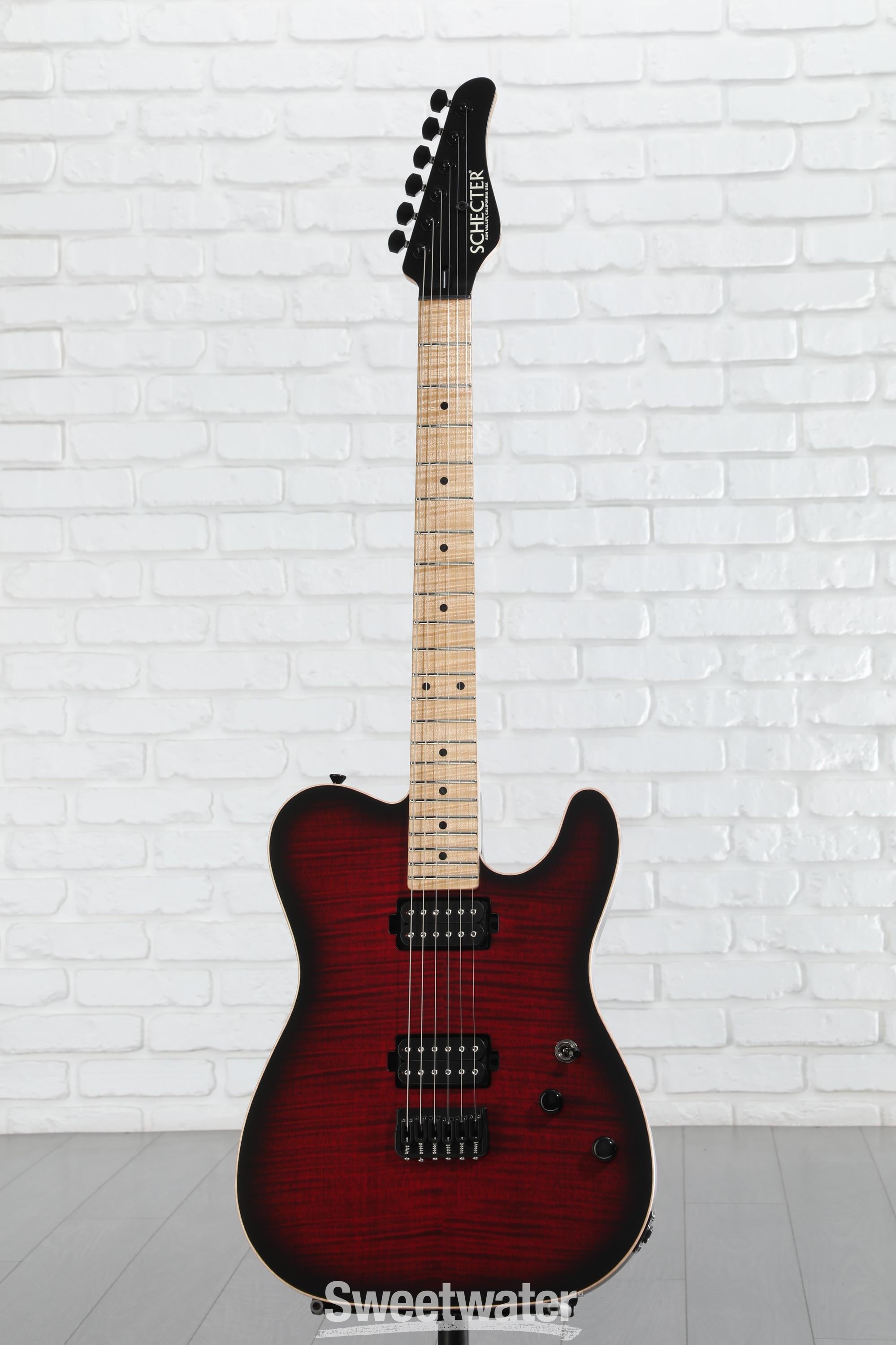 ギター Schecter USA California Custom s-pt Schecter USA PT Custom II Electric Guitar - Transparent