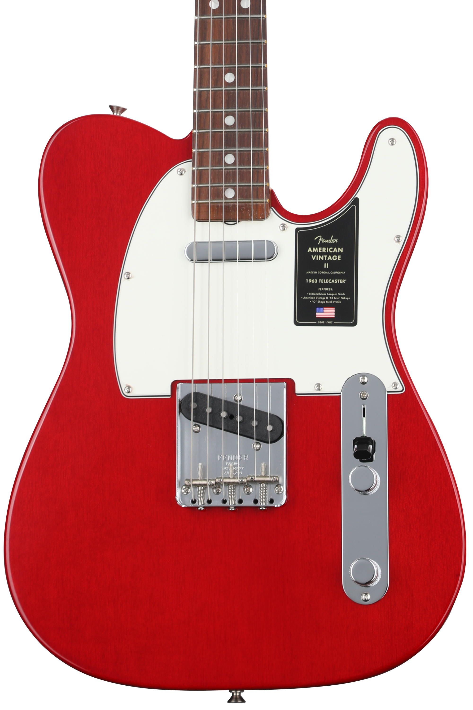 Fender American Vintage II 1963 Telecaster Electric Guitar Red