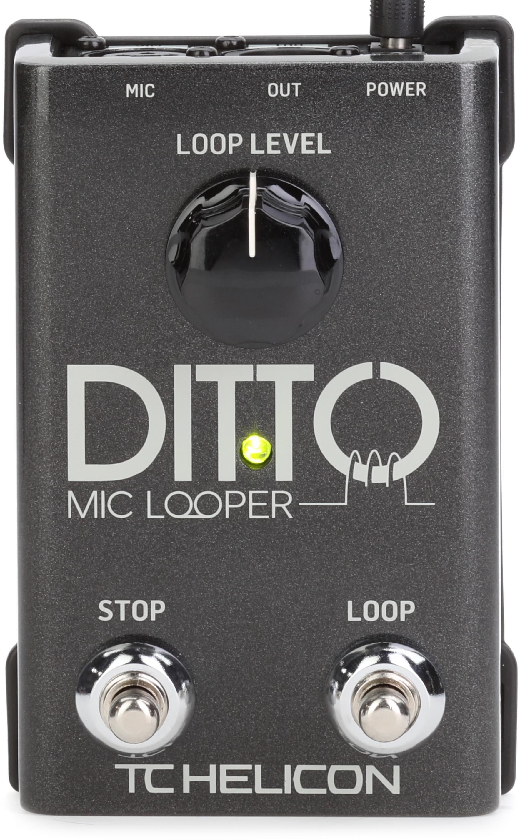 TC-Helicon Ditto Mic Looper Pedal | Sweetwater