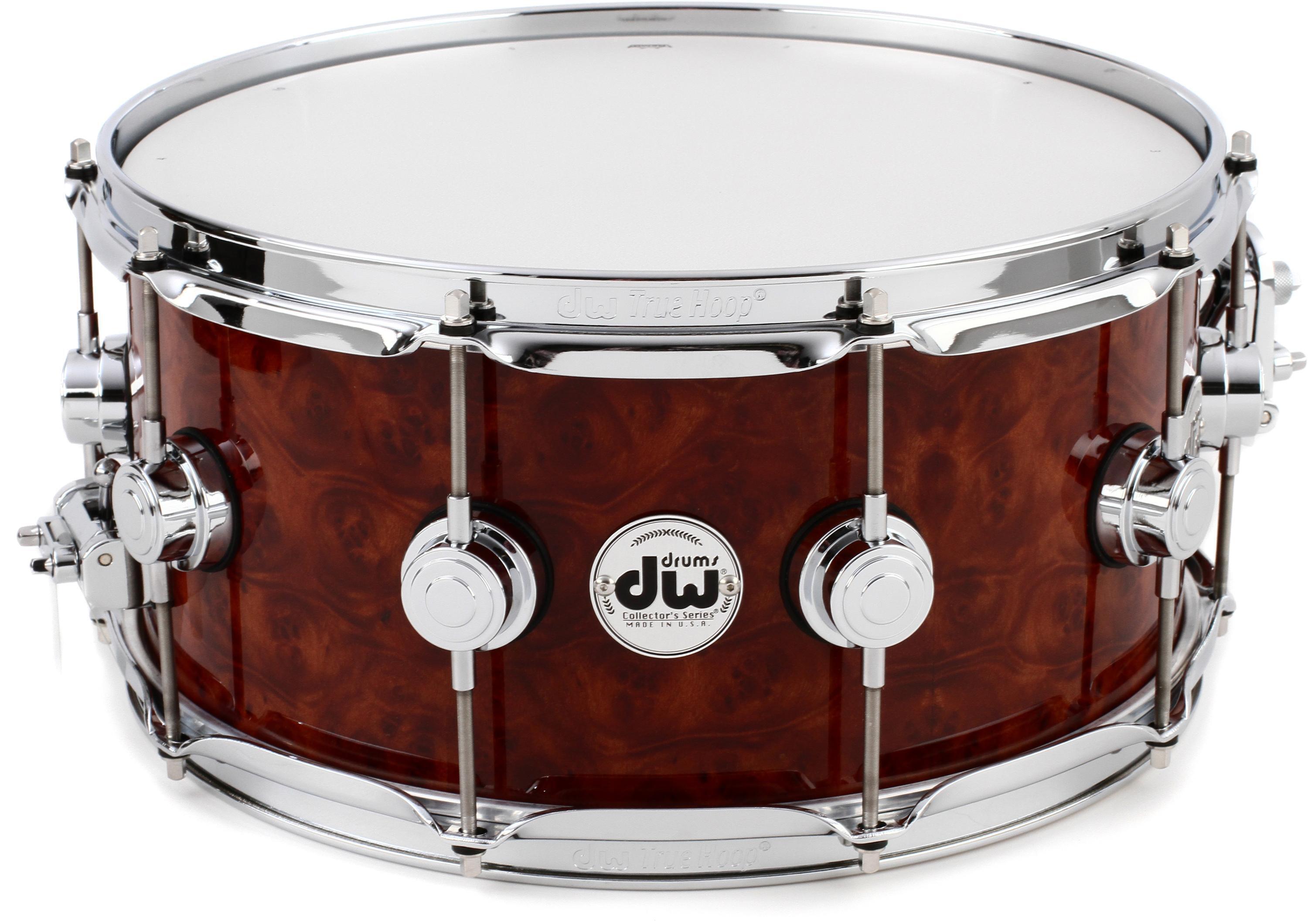 DW Collector's Series Exotic Snare Drum - 6.5 x 14 inch - Cinnamon