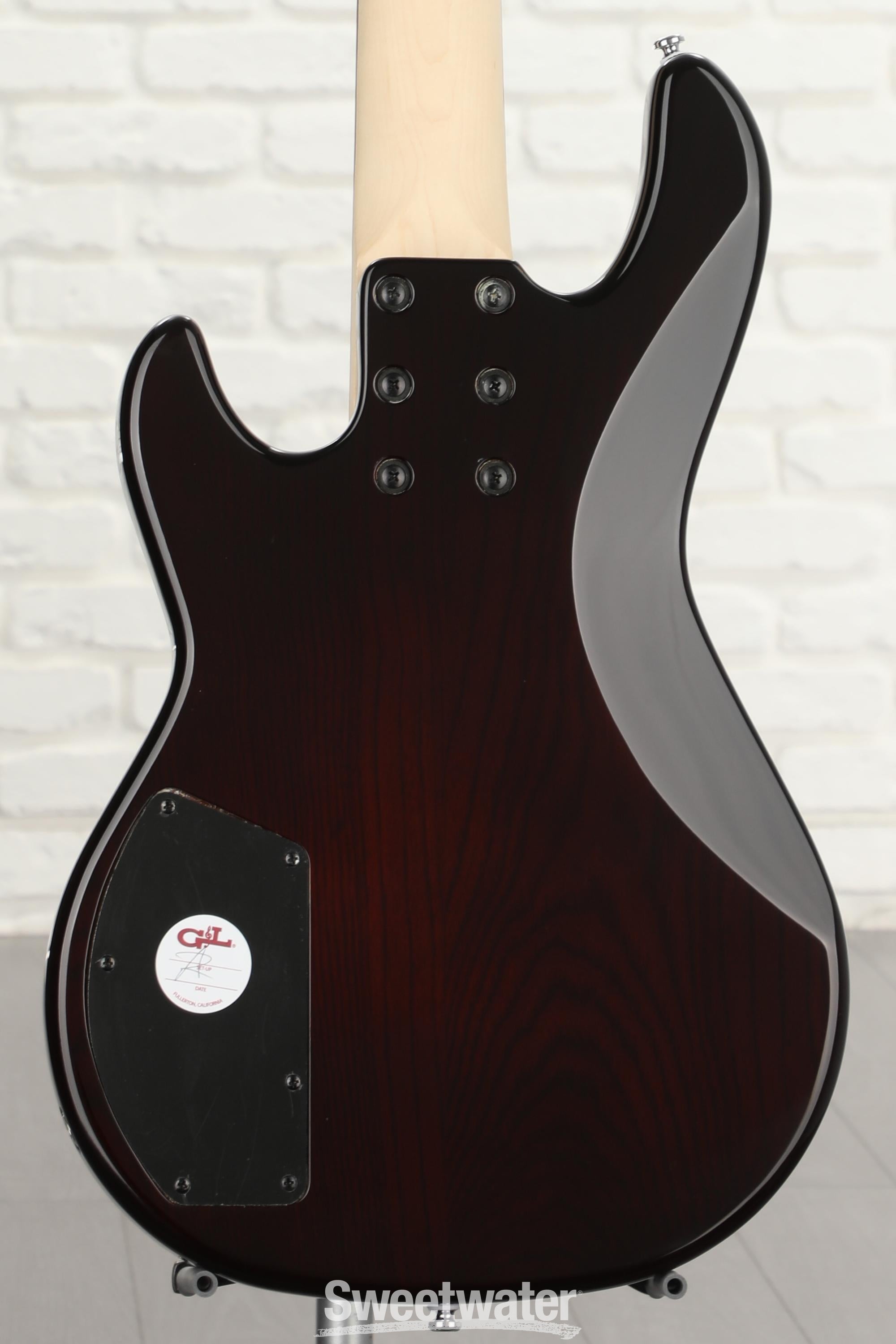 G&L Tribute L-2500 Bass Guitar - Tobacco Sunburst | Sweetwater