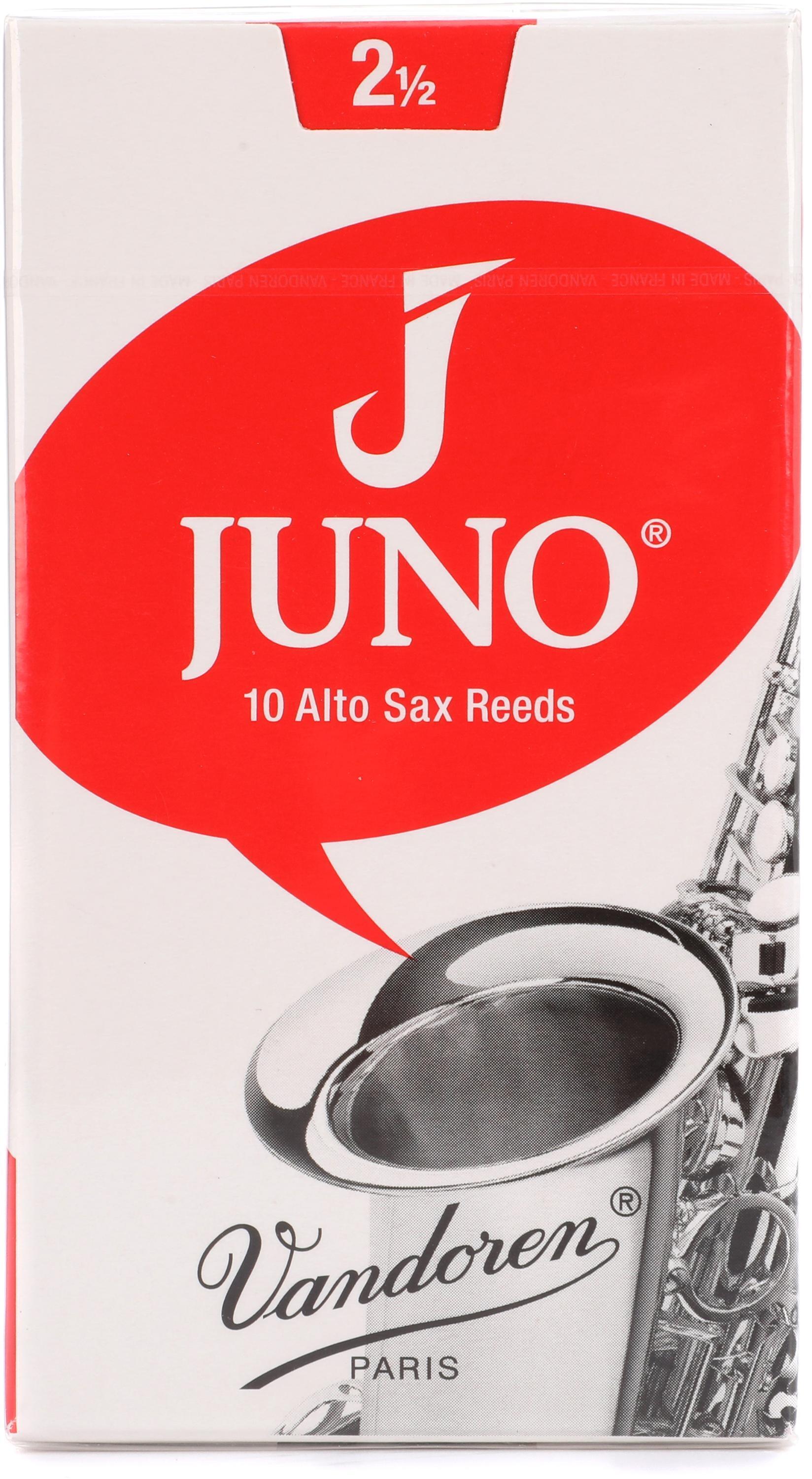 Vandoren JUNO JSR6125 Alto Saxophone Reeds - 2.5 (10-pack
