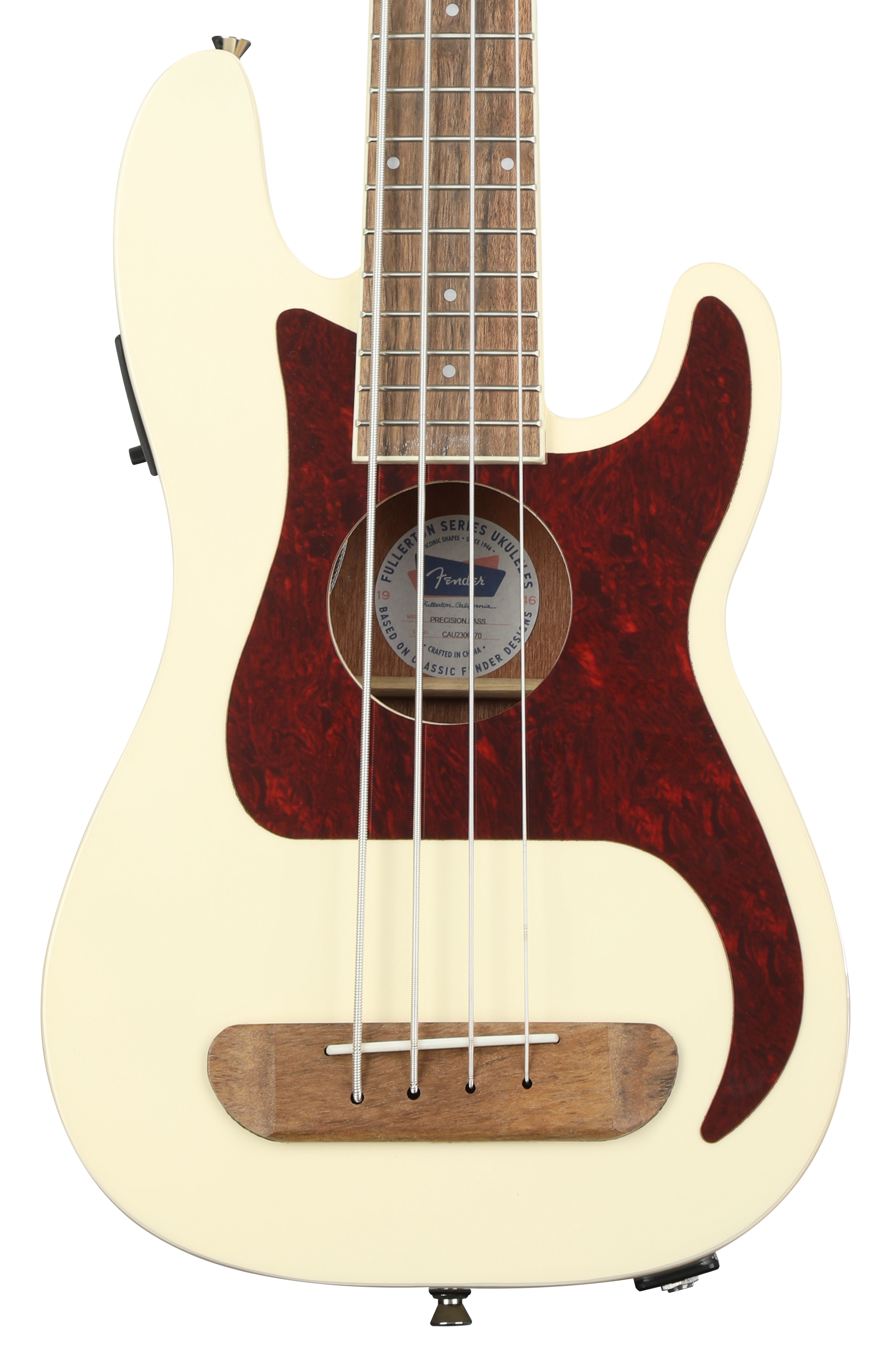 Bundled Item: Fender Fullerton Precision Bass Uke - Olympic White