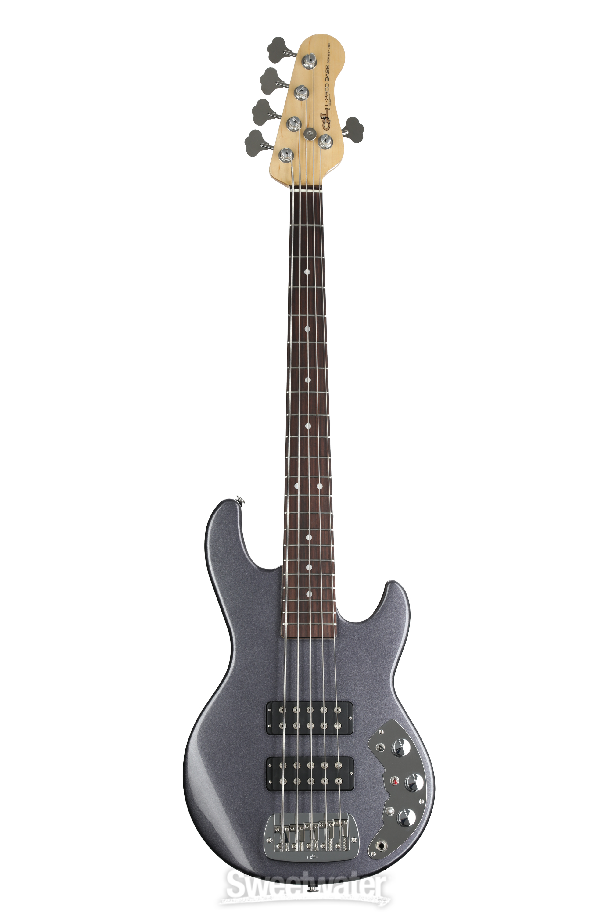 G&L CLF Research L-2500 Series 750 5-string Bass Guitar - Graphite G&L CLF Research L-2500 Series 750 5-string Bass Guitar - Graphite