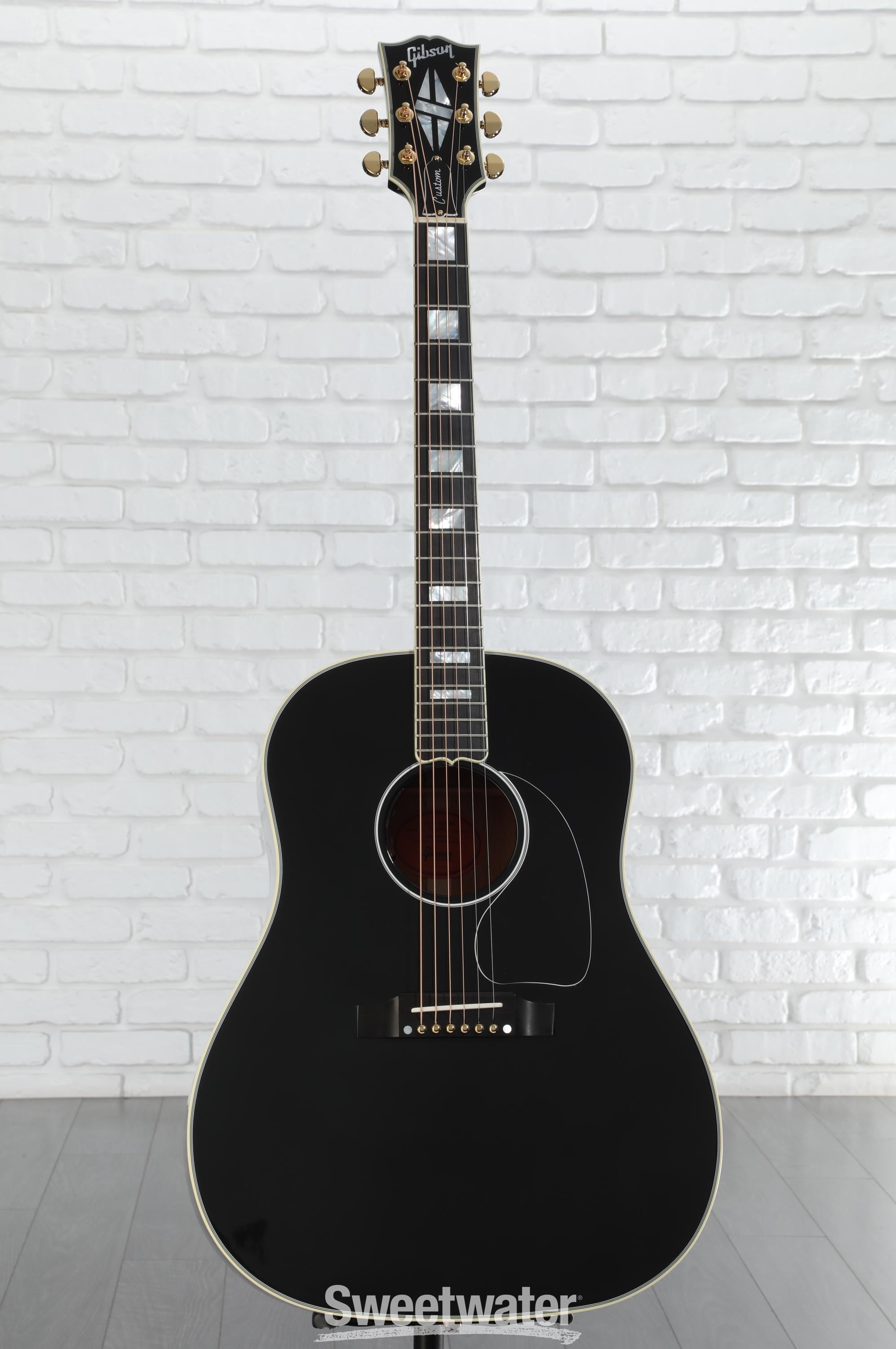Gibson Acoustic J-45 Custom Acoustic-electric Guitar - Ebony