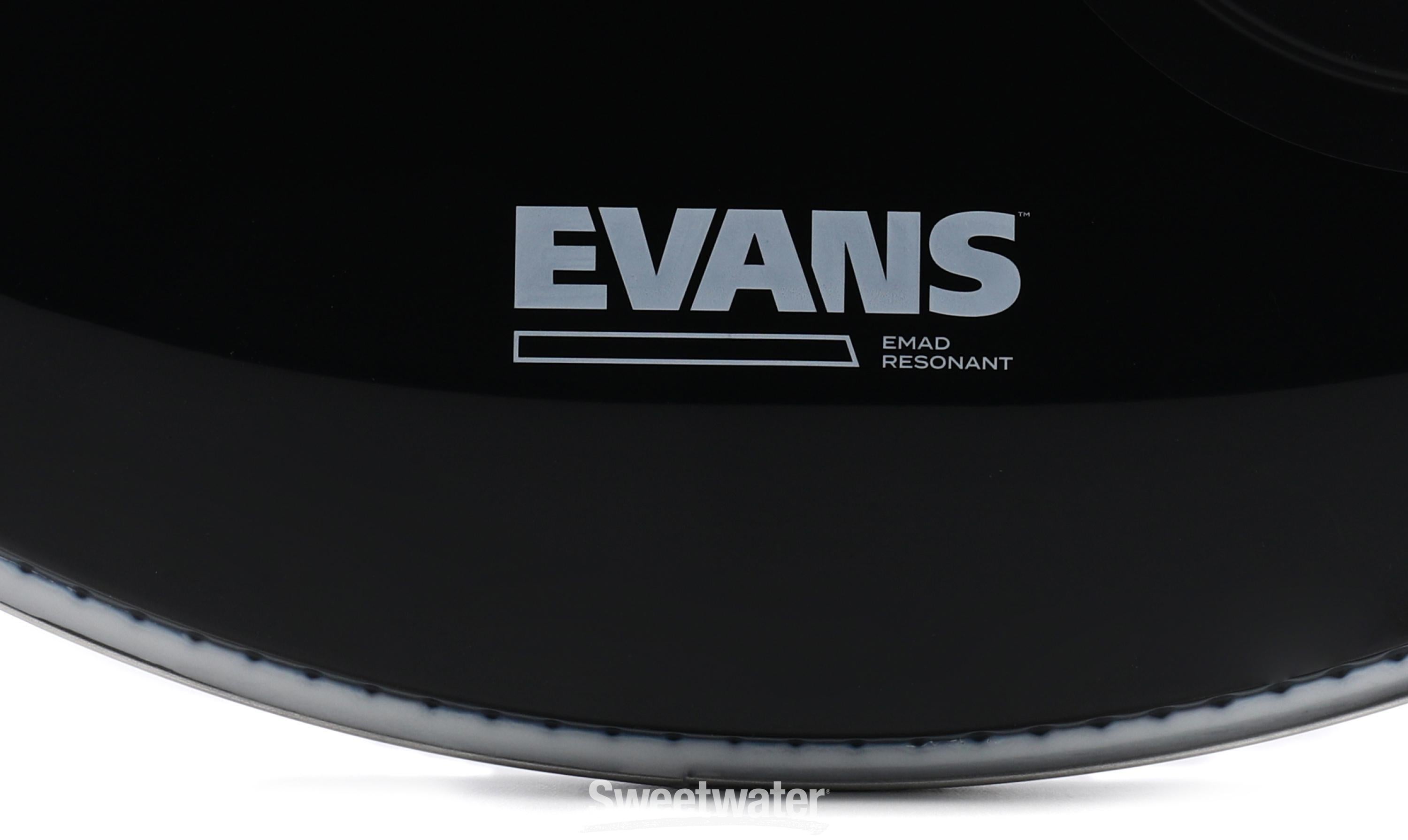 Evans EMAD Resonant Black Bass Drumhead - 22 inch | Sweetwater