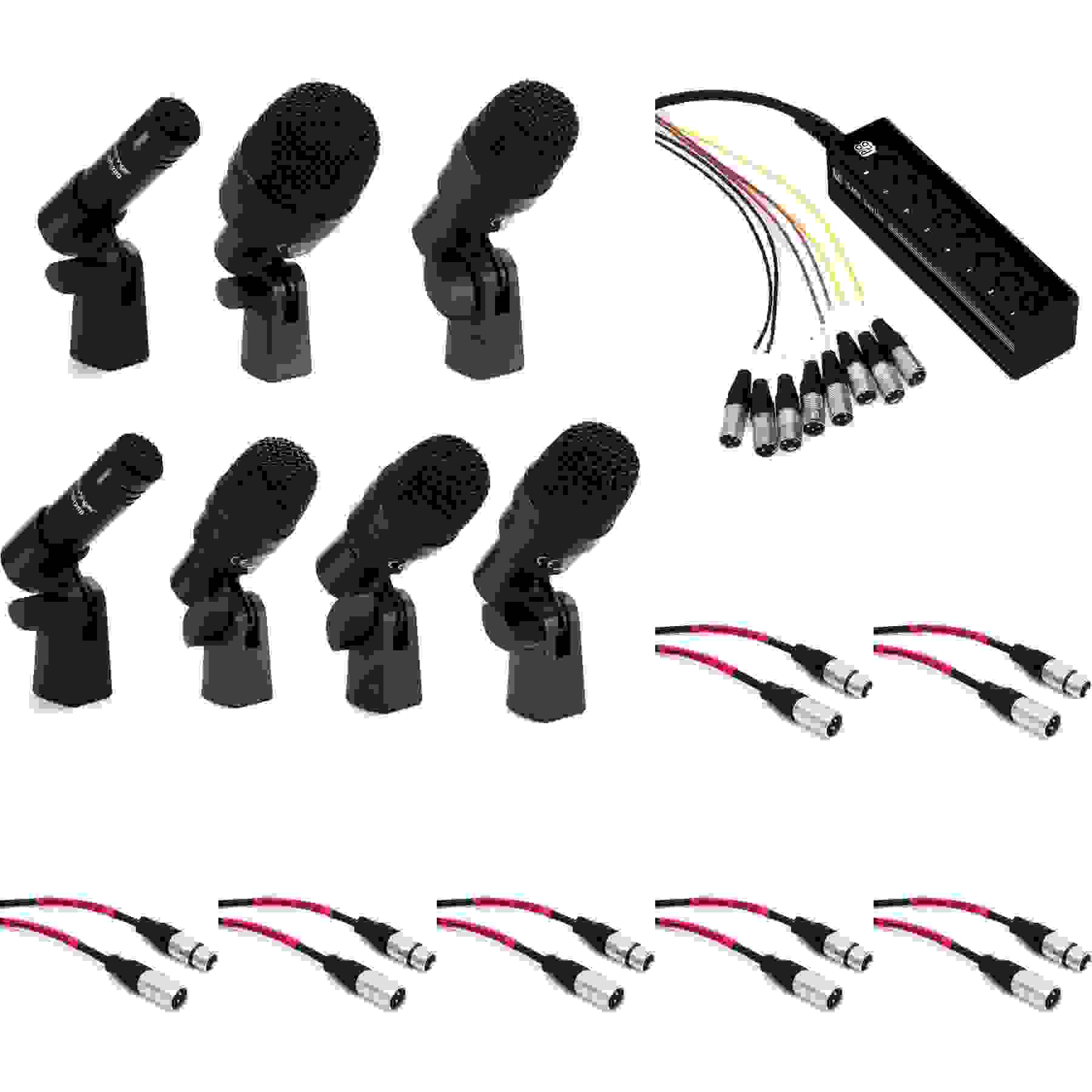 Behringer BC1200 Professional 7piece Drum Microphone Set with Snake