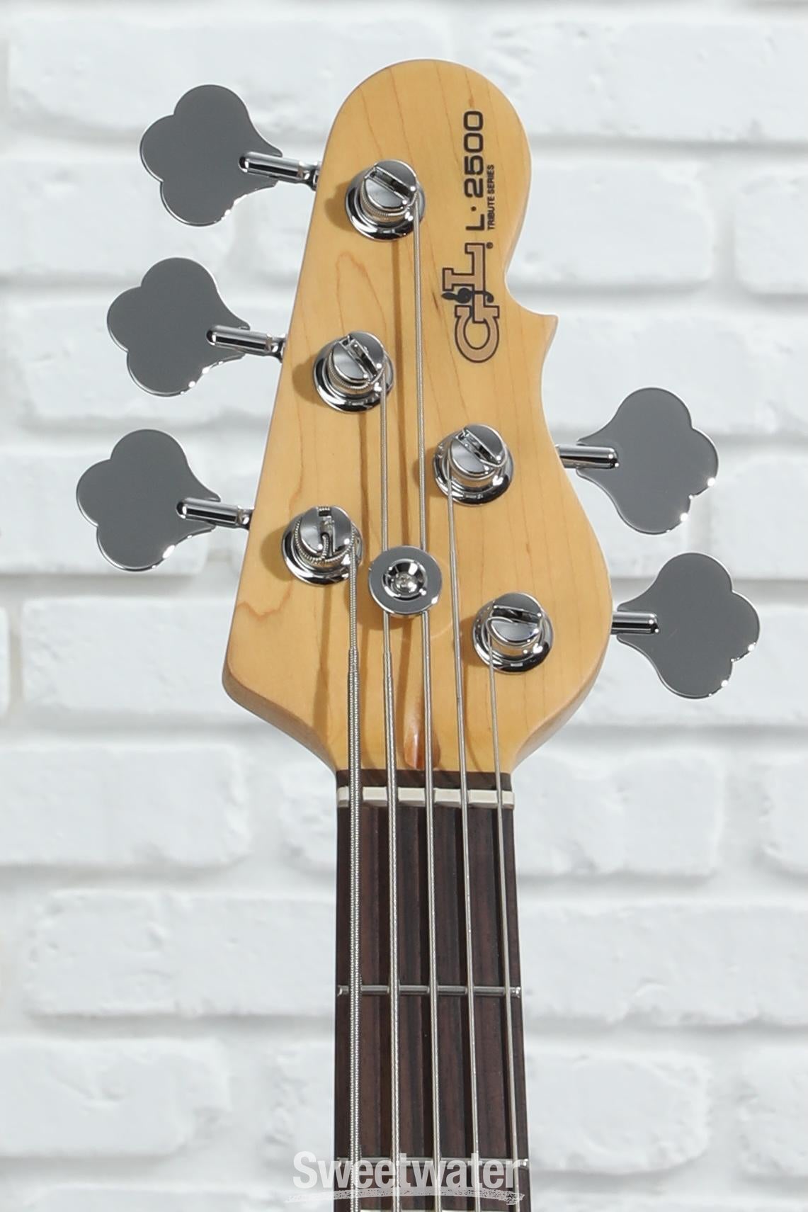 G&L Tribute L-2500 Bass Guitar - Tobacco Sunburst | Sweetwater