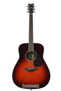 Yamaha FG830 Dreadnought Acoustic Guitar - Tobacco Brown Sunburst