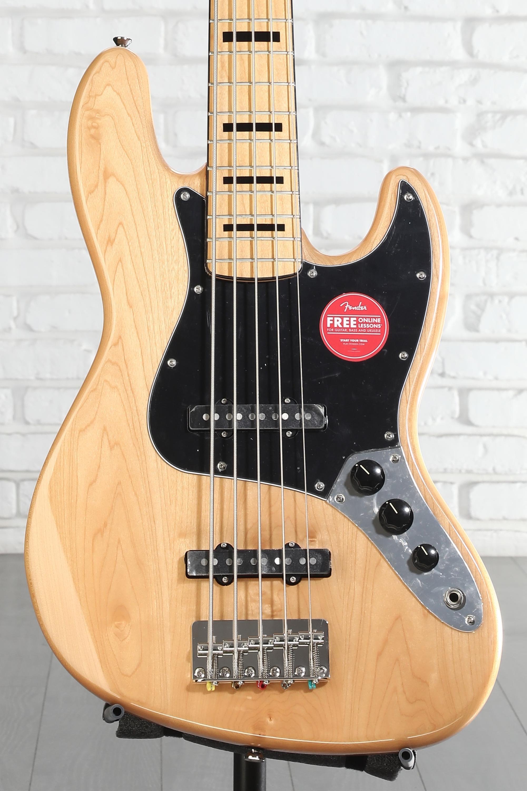 Squier Classic Vibe '70s Jazz Bass V - Natural with Maple