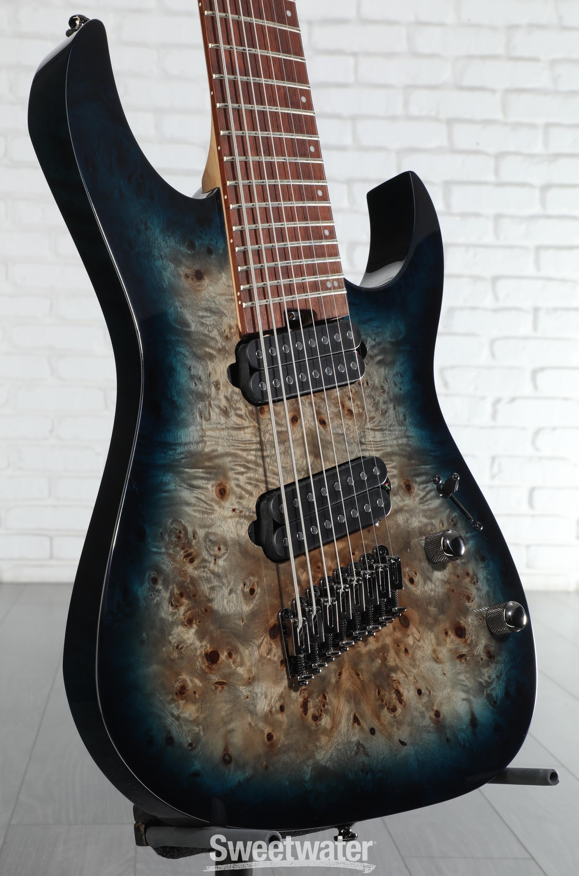 Ibanez RGMS8 8-string Electric Guitar - Cosmic Blue Starburst