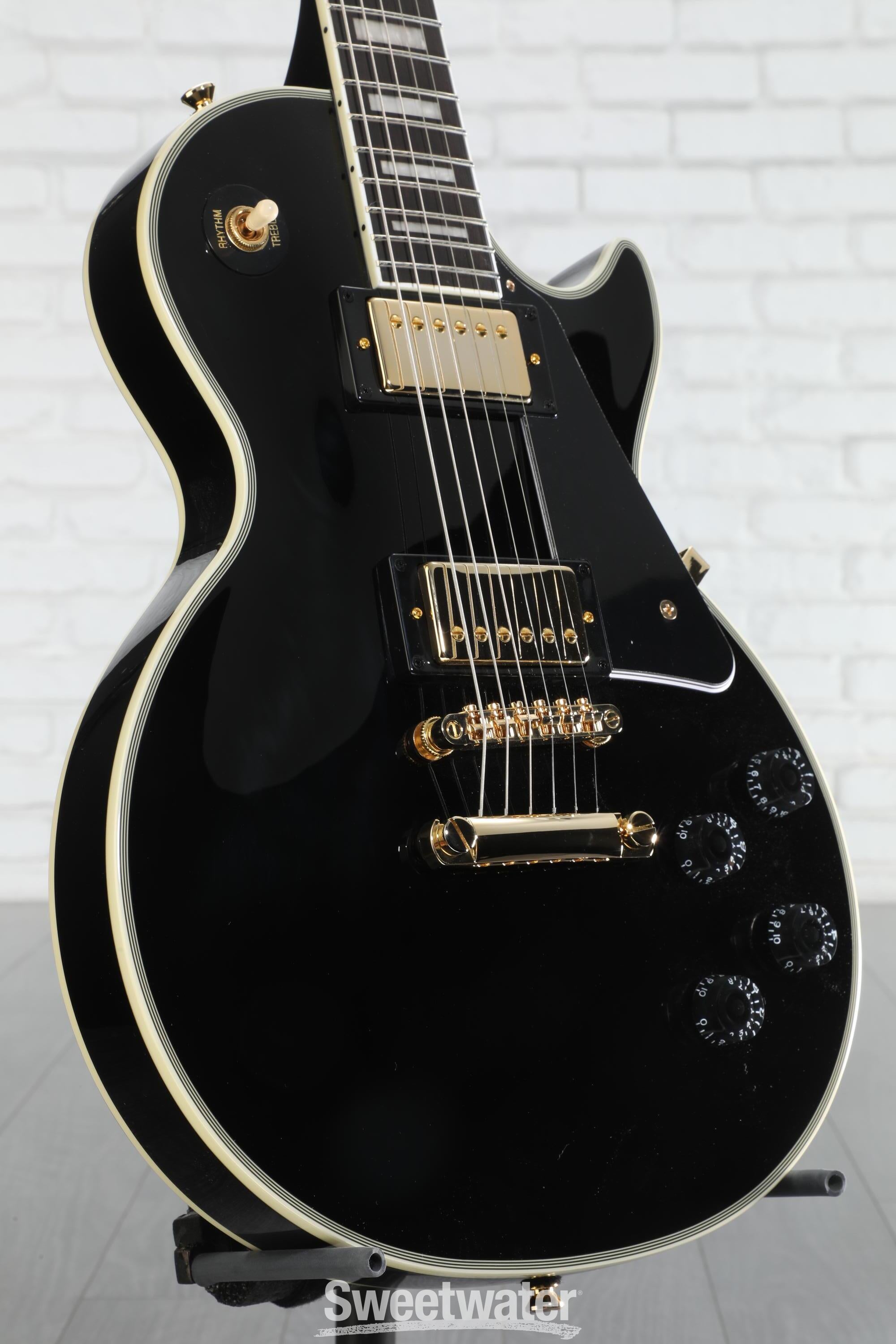 Epiphone Les Paul Custom Electric Guitar - Ebony | Sweetwater