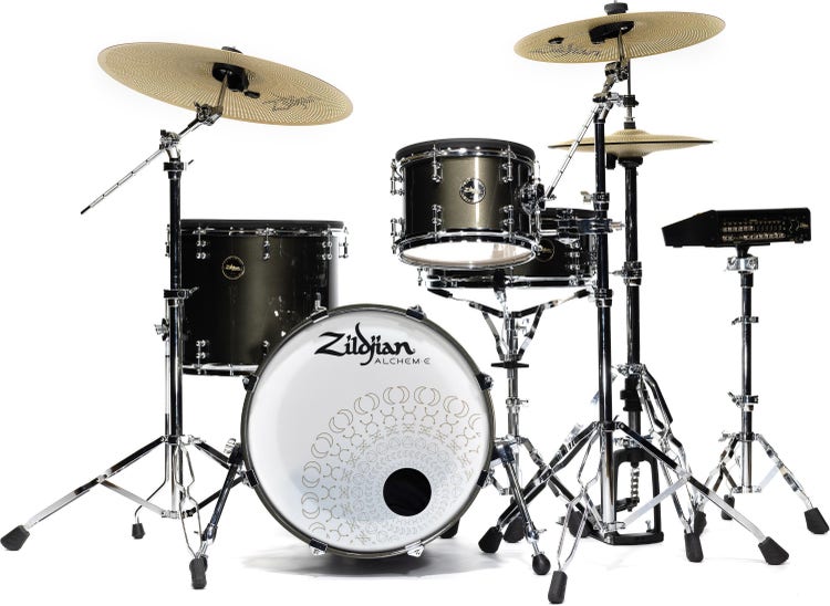 Zildjian ALCHEM-E Gold 4-piece Electronic Drum Kit Sweetwater