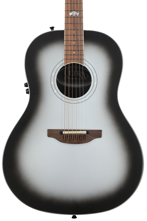 Ovation Ultra E 1516 Mid Depth Acoustic electric Guitar Silver Shadow Sweetwater