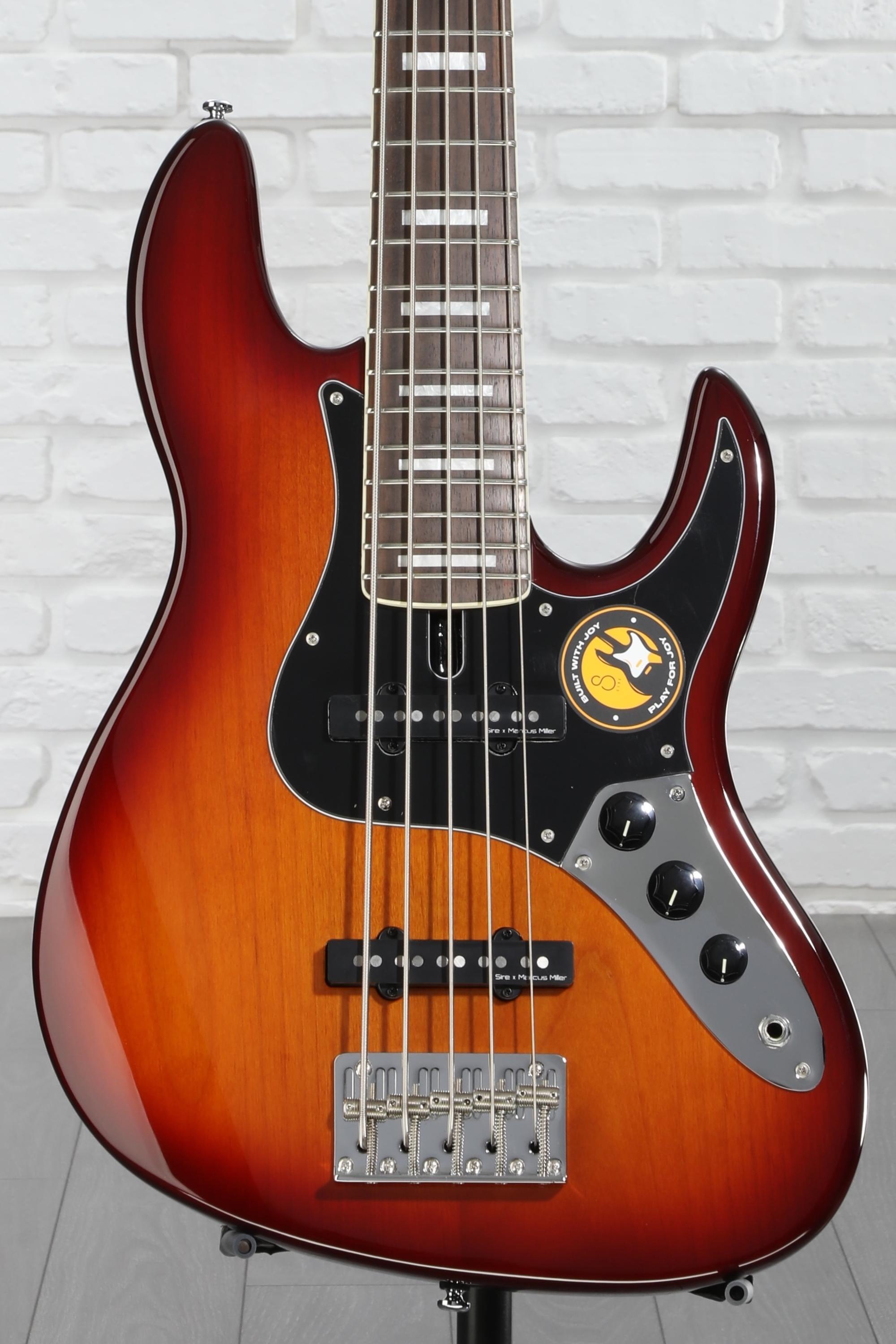Sire Marcus Miller V5 24 5-string Bass Guitar - Tobacco Sunburst