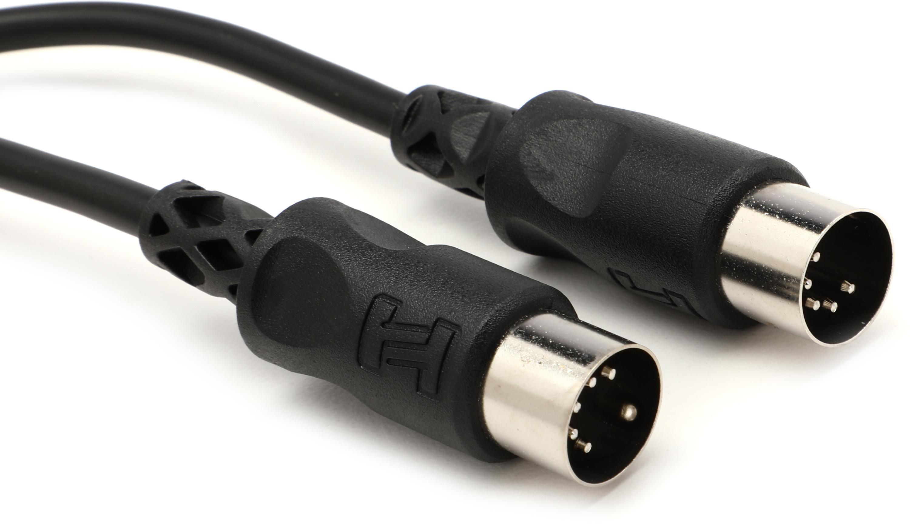 Photo of Hosa MID-305BK MIDI Cable - 5 foot Black