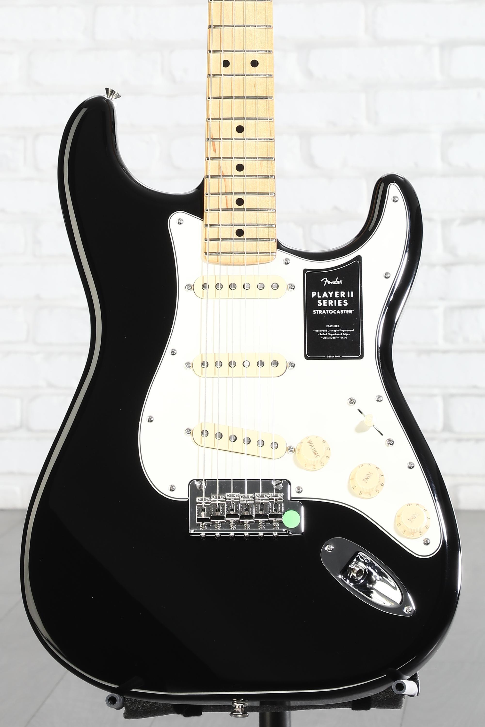 Fender Player II Stratocaster Electric Guitar - Black with Maple