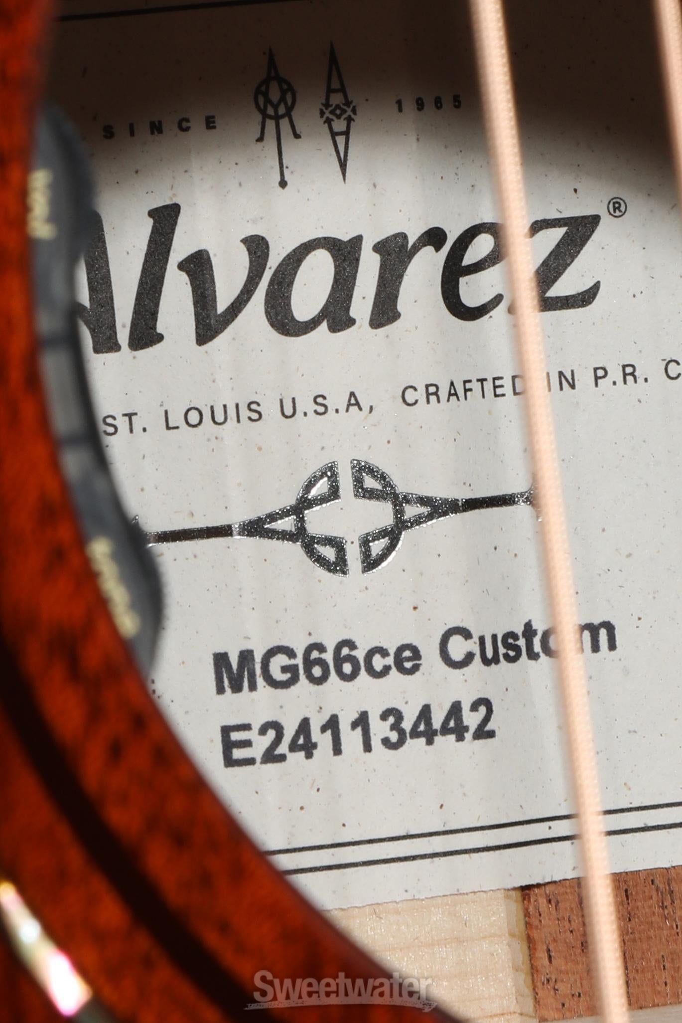 Alvarez MG66ce Custom Masterworks Series Acoustic-electric Guitar - Shadowburst