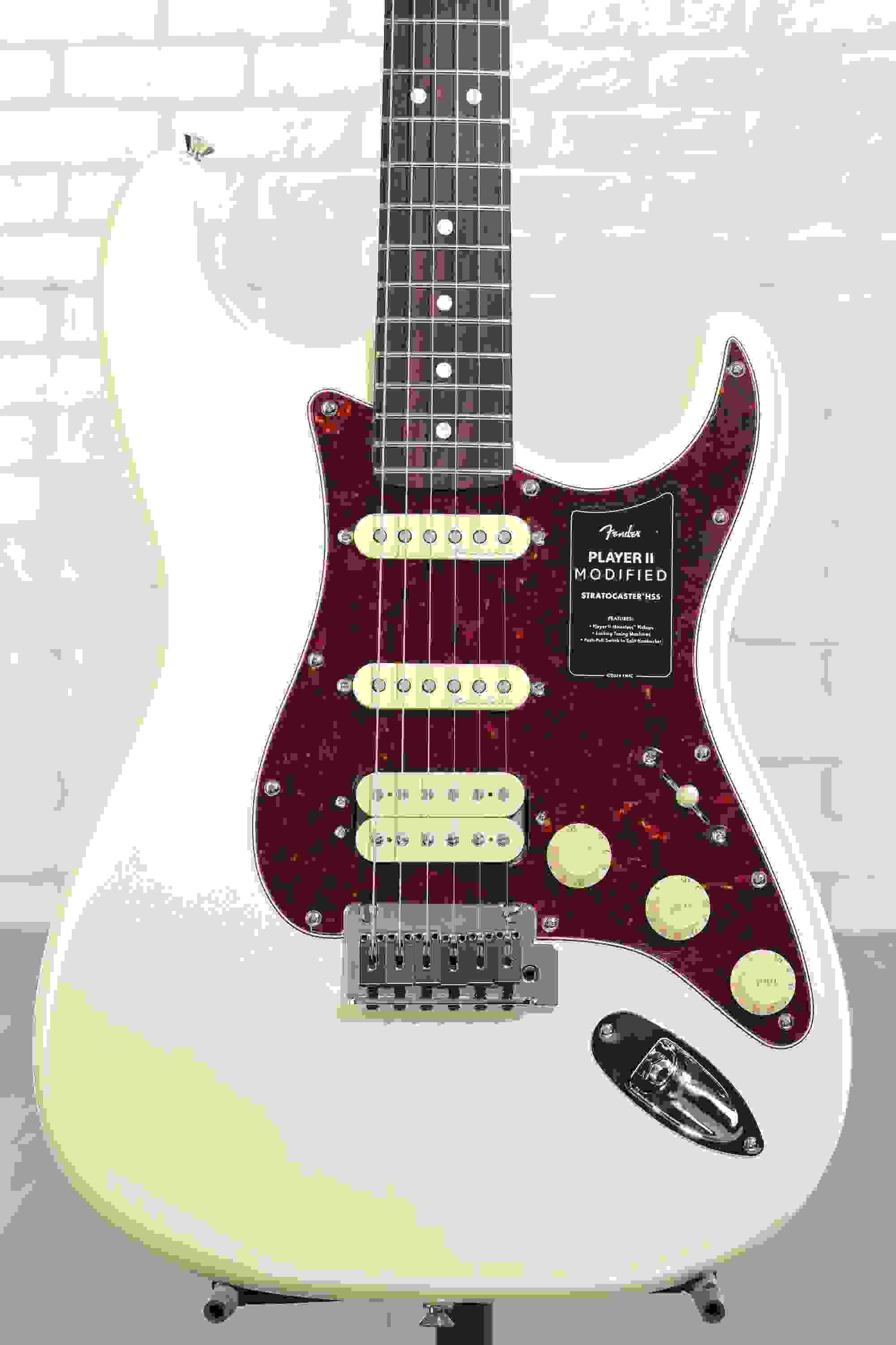 Fender Player II Modified Stratocaster HSS Electric Guitar - Olympic Pearl, Rosewood Fingerboard