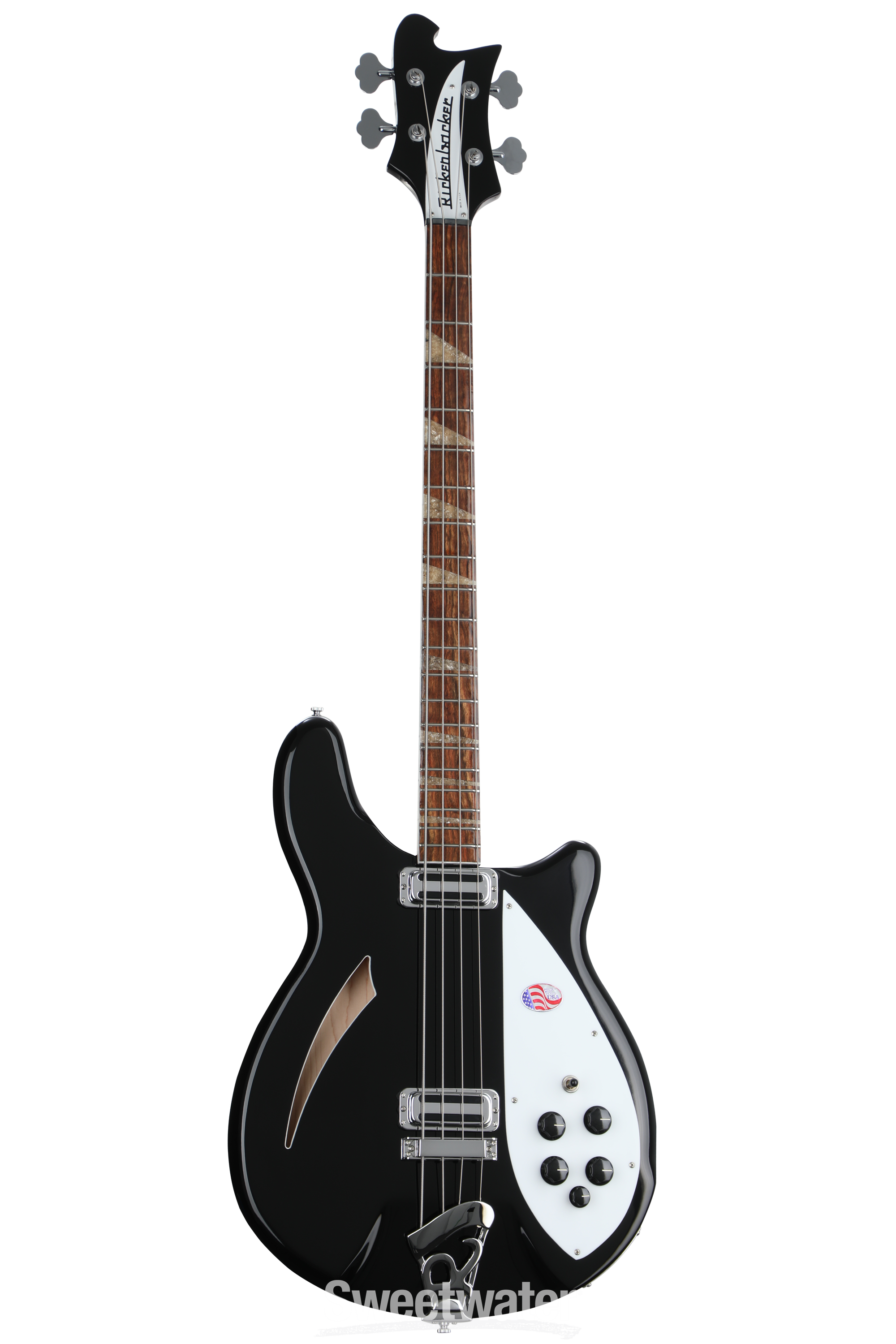 Rickenbacker 4005V Electric Bass Guitar - Jetglo | Sweetwater