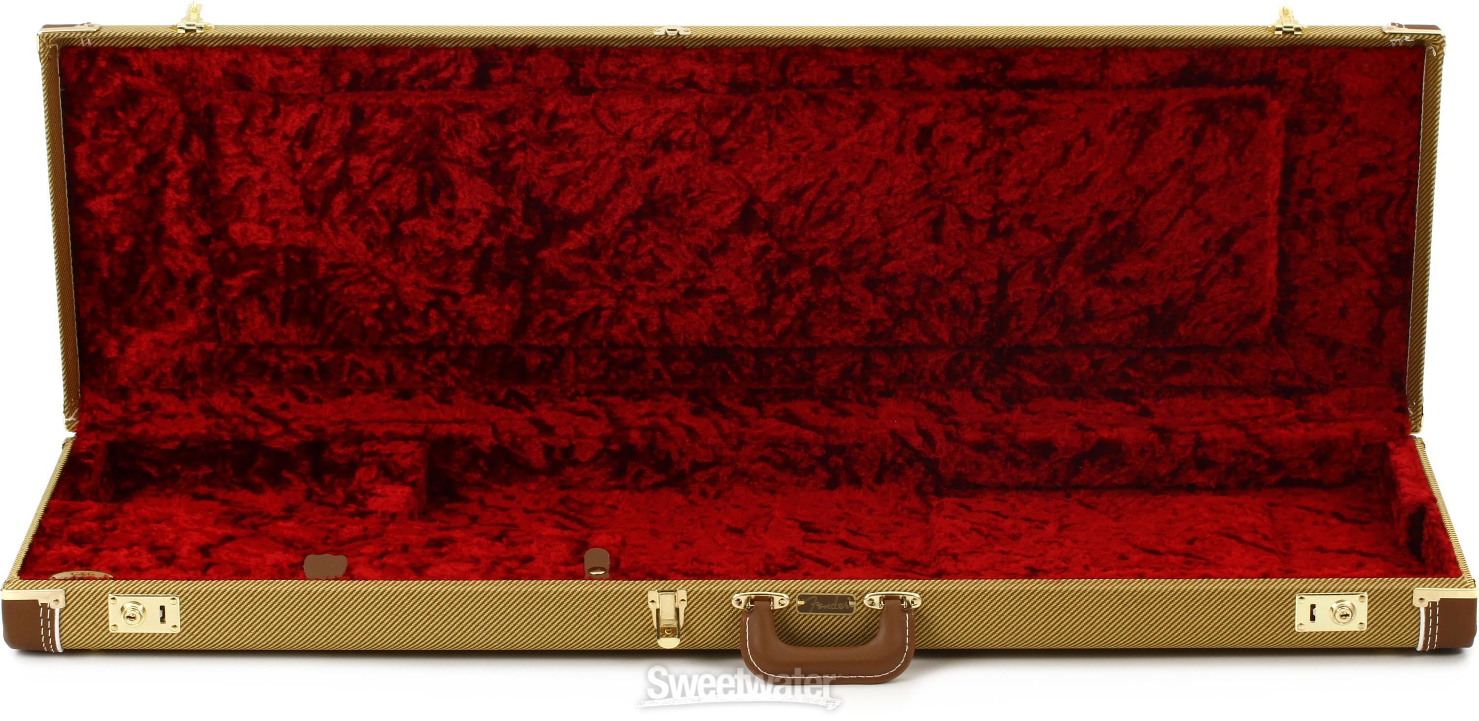 Fender G&G Deluxe Hardshell Case for Precision Bass - Tweed with Red Poodle  Plush Interior
