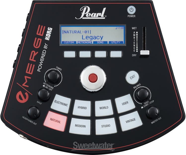 Pearl e/Merge e/Hybrid Electronic Drum Set with 22-inch Bass Drum