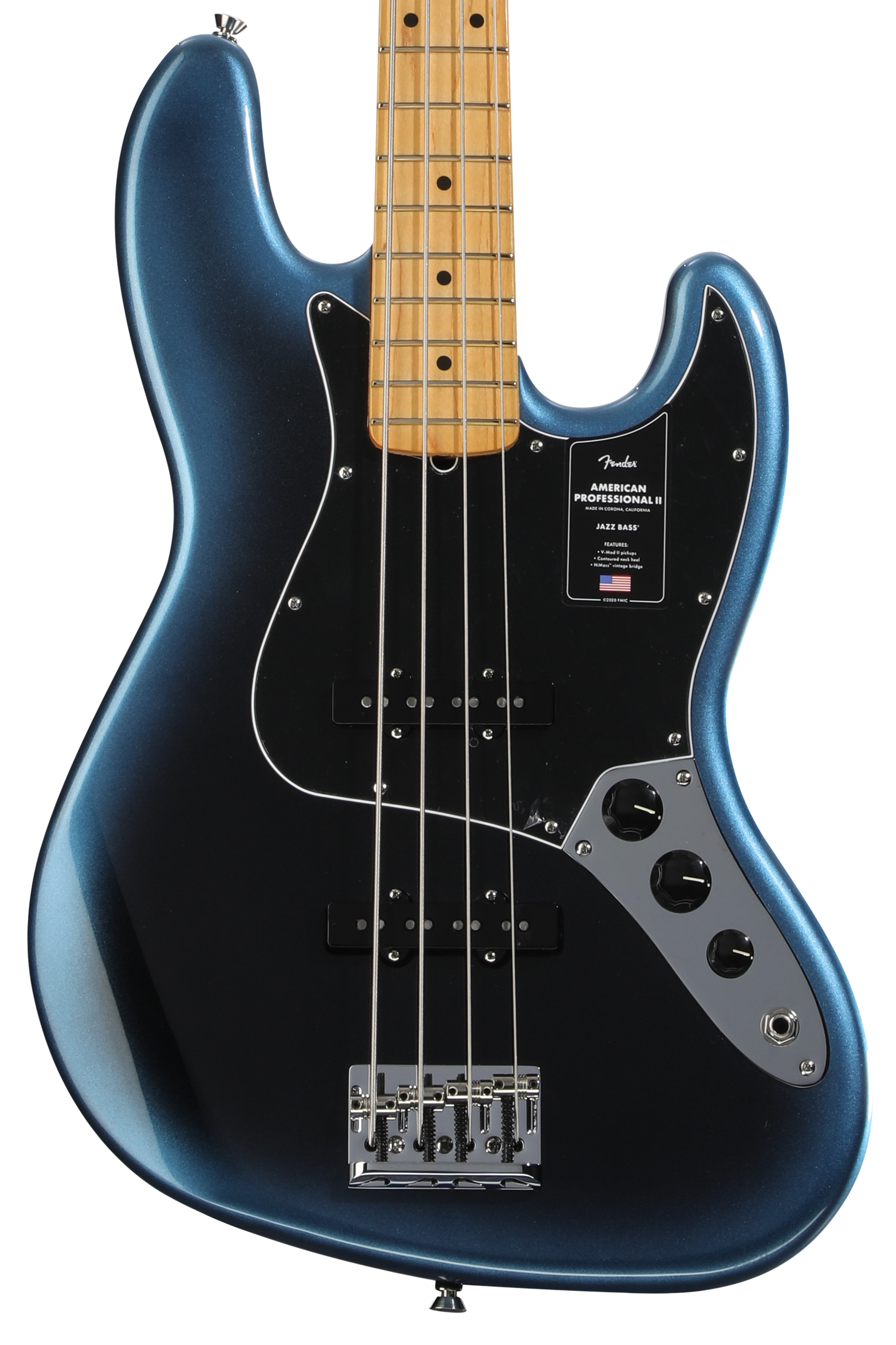 Fender American Professional II Jazz Bass - Dark Night with Maple