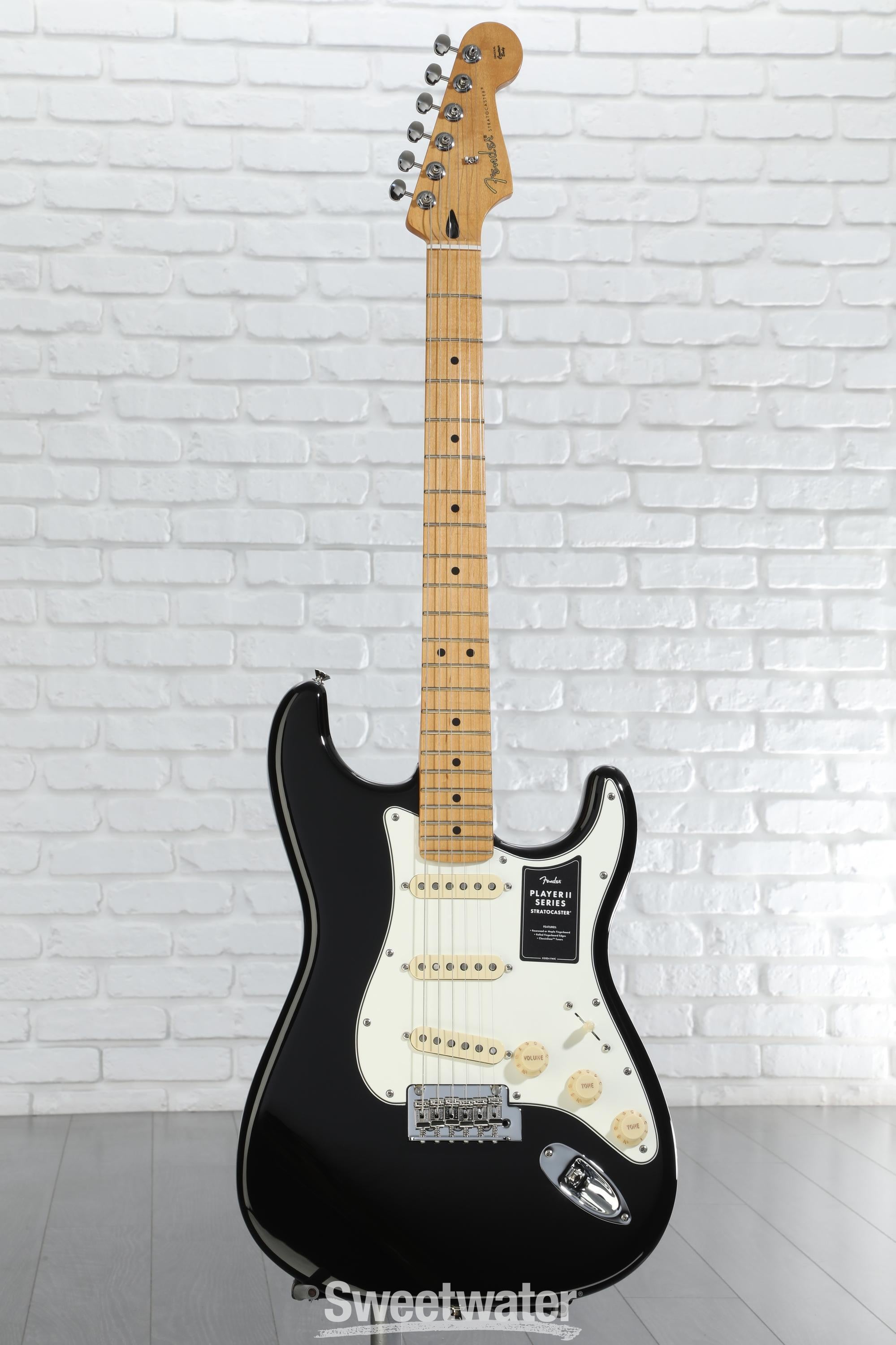 Fender Player II Stratocaster Electric Guitar - Black with