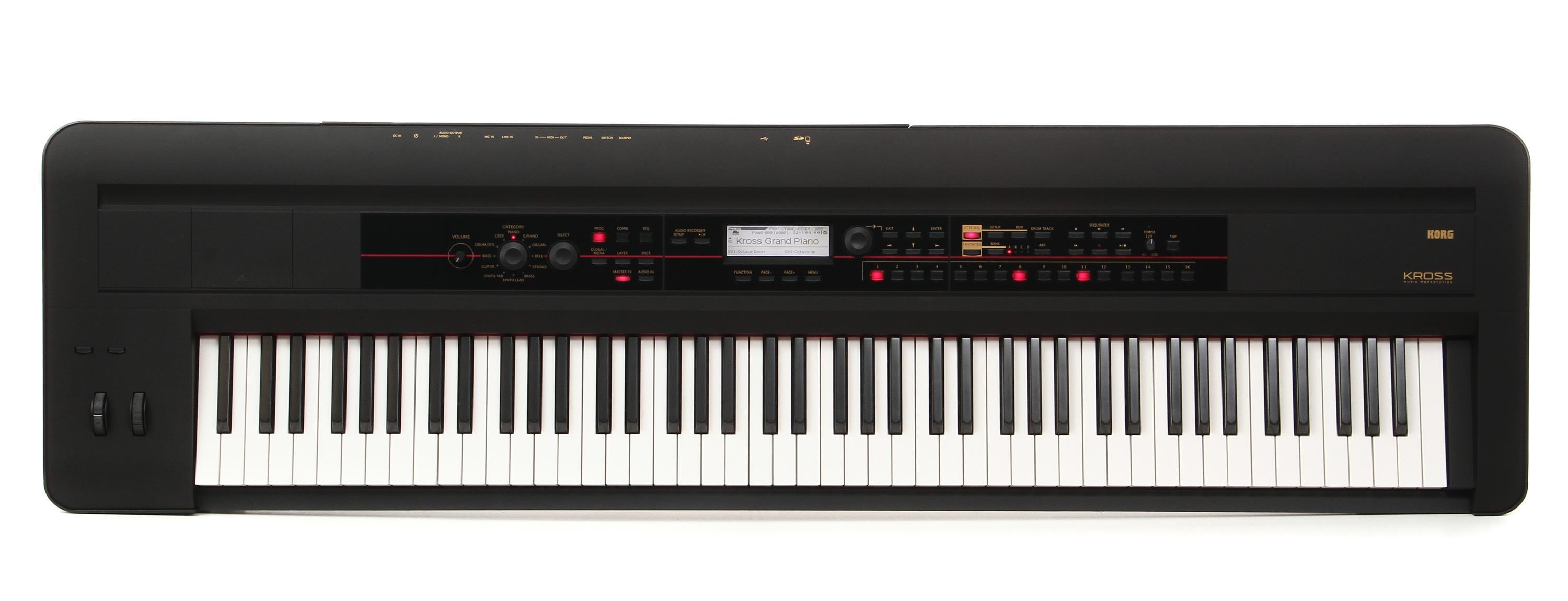 Korg Kross 88-key Synthesizer Workstation - Black | Sweetwater