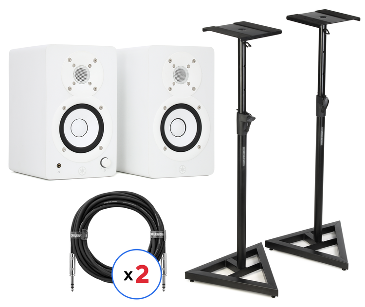 Yamaha HS4 4.5-inch Powered Studio Monitor Pair with Stands