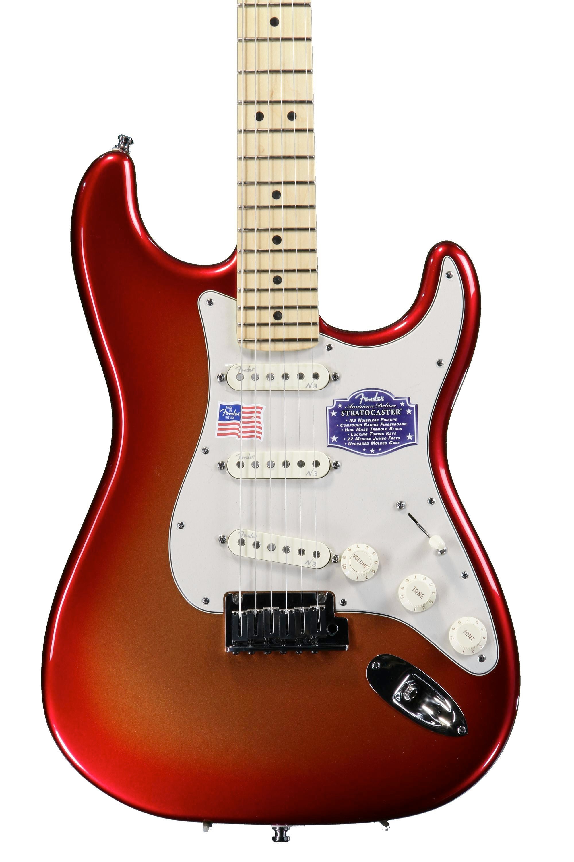 Fender American Deluxe Strat - Sunset Metallic | Sweetwater