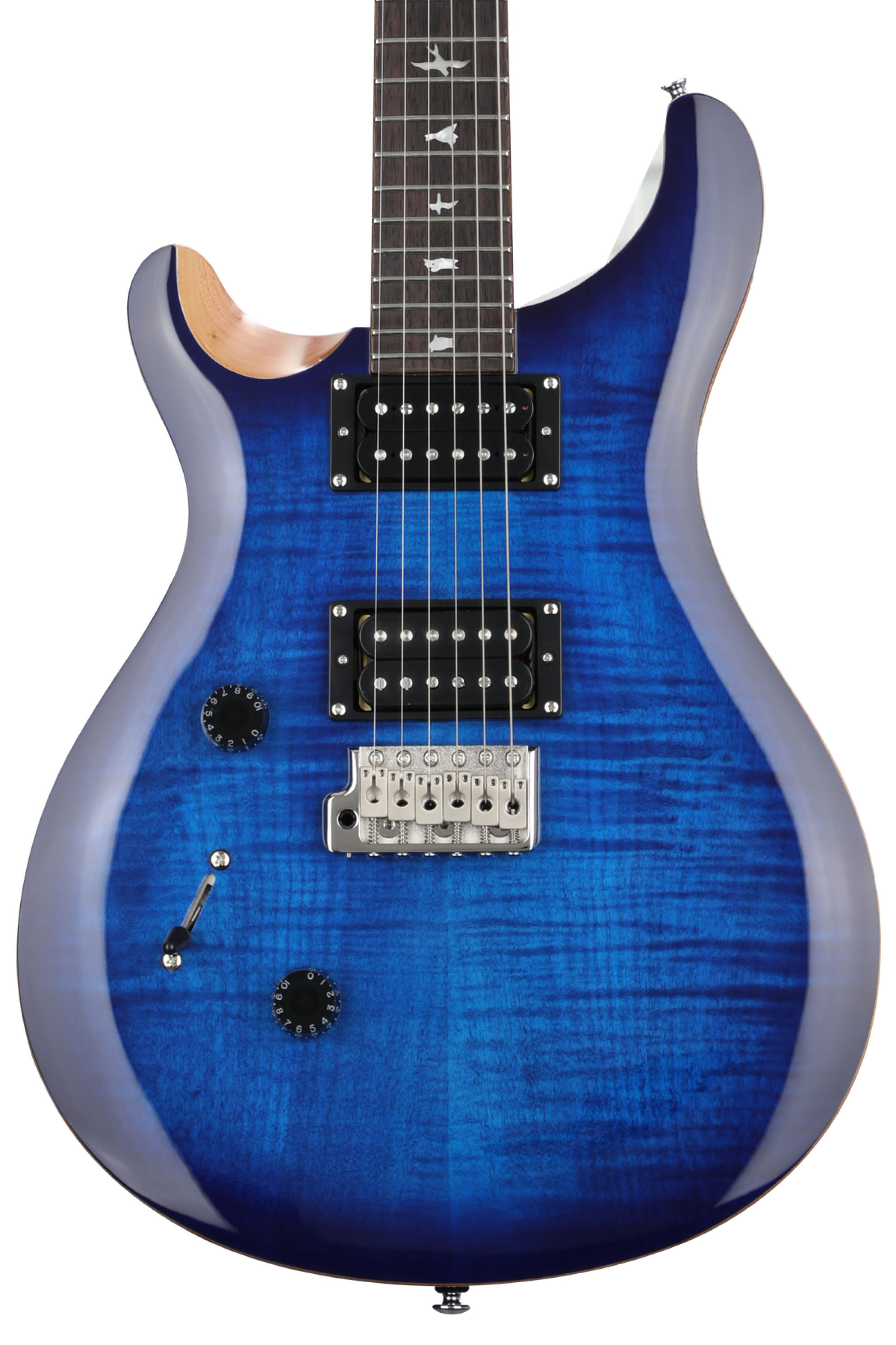 PRS SE Custom 24 Left-handed Electric Guitar - Faded Blue Burst