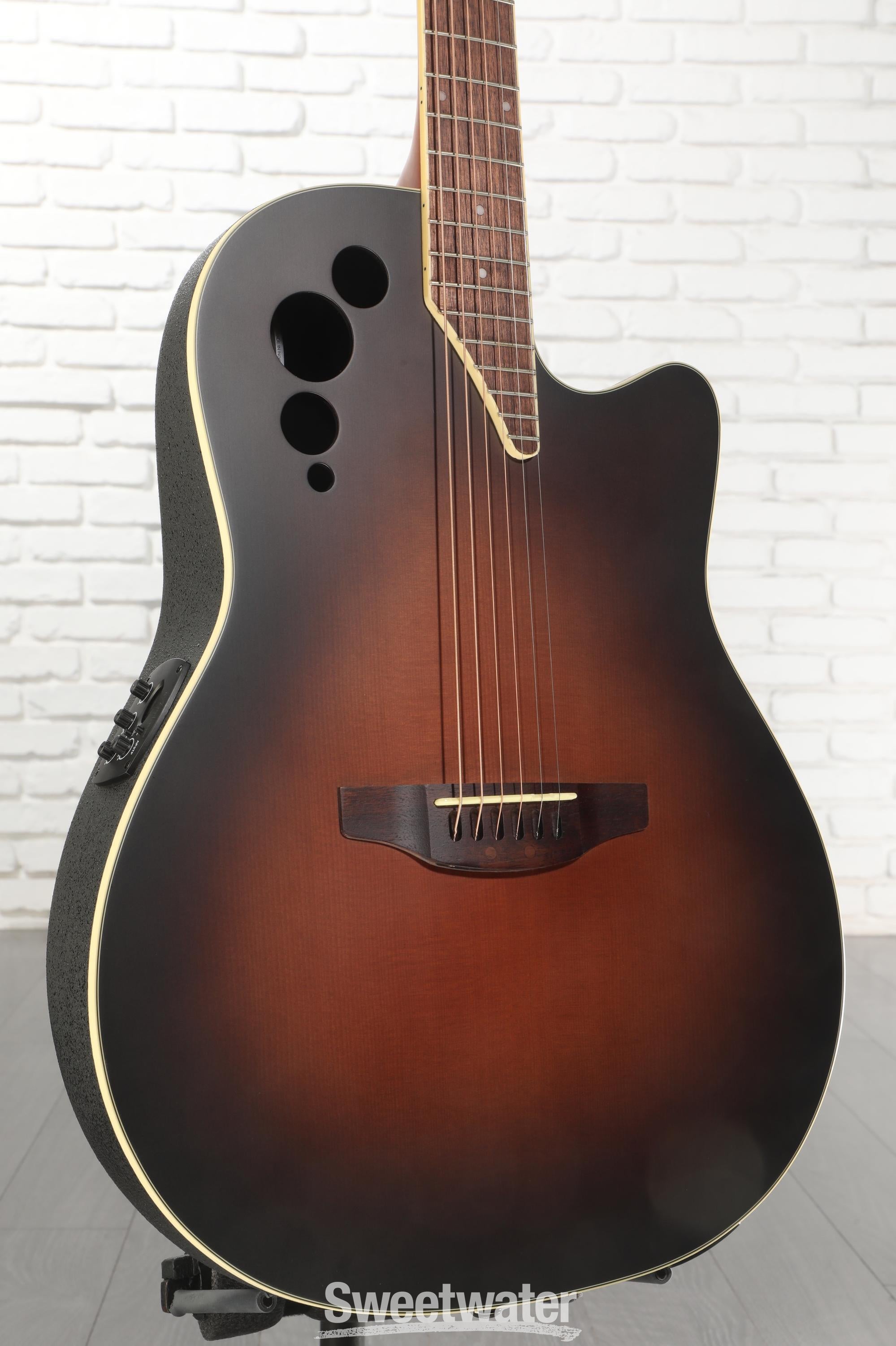 Photo of Ovation Applause AE44-7S Mid-depth Acoustic-electric Guitar - Vintage Varnish Satin