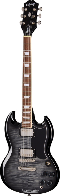 Epiphone SG Tribute Plus Electric Guitar - Transparent Ebony