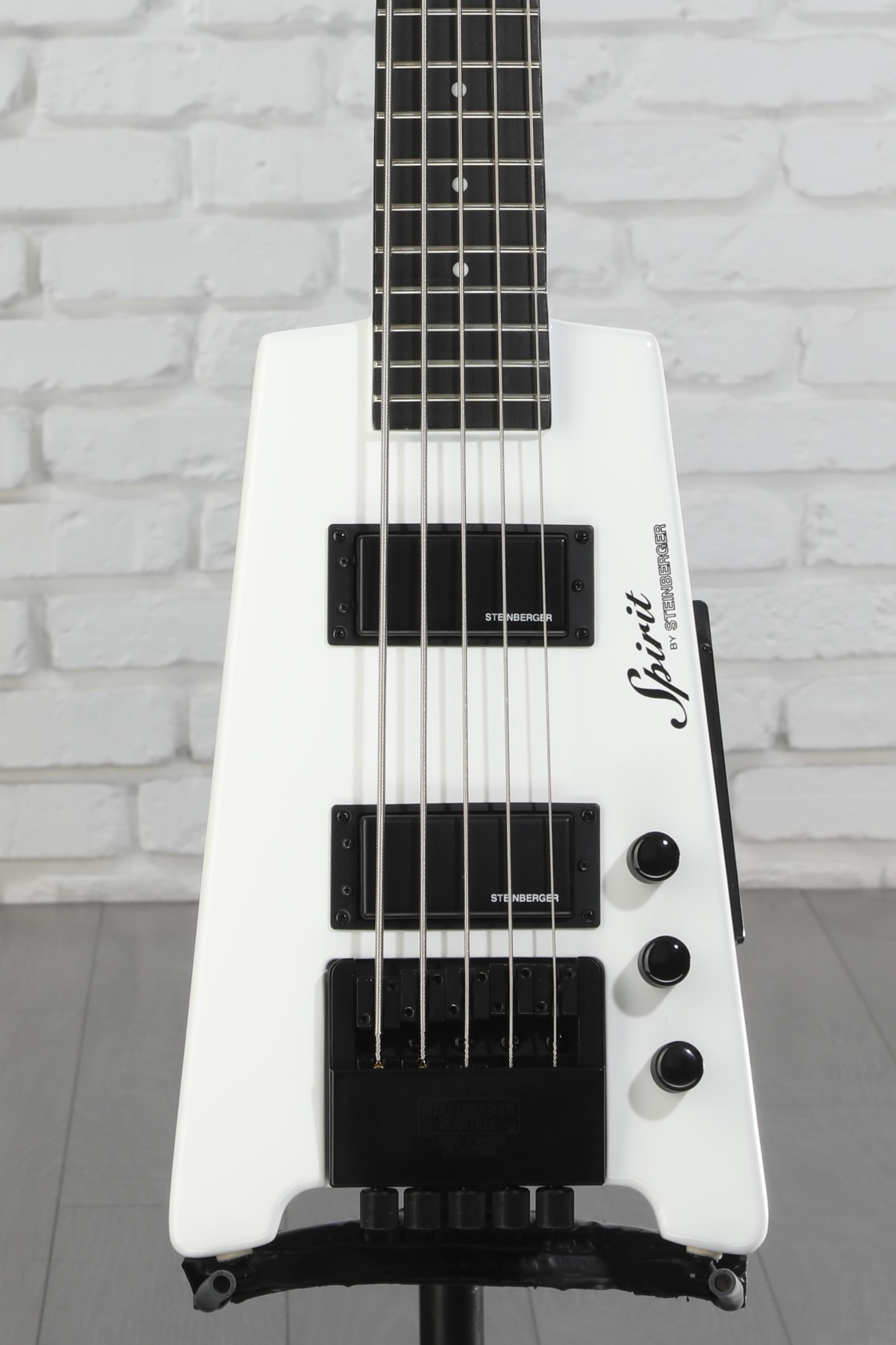 Steinberger Spirit XT-25 5-string Bass Guitar - White | Sweetwater