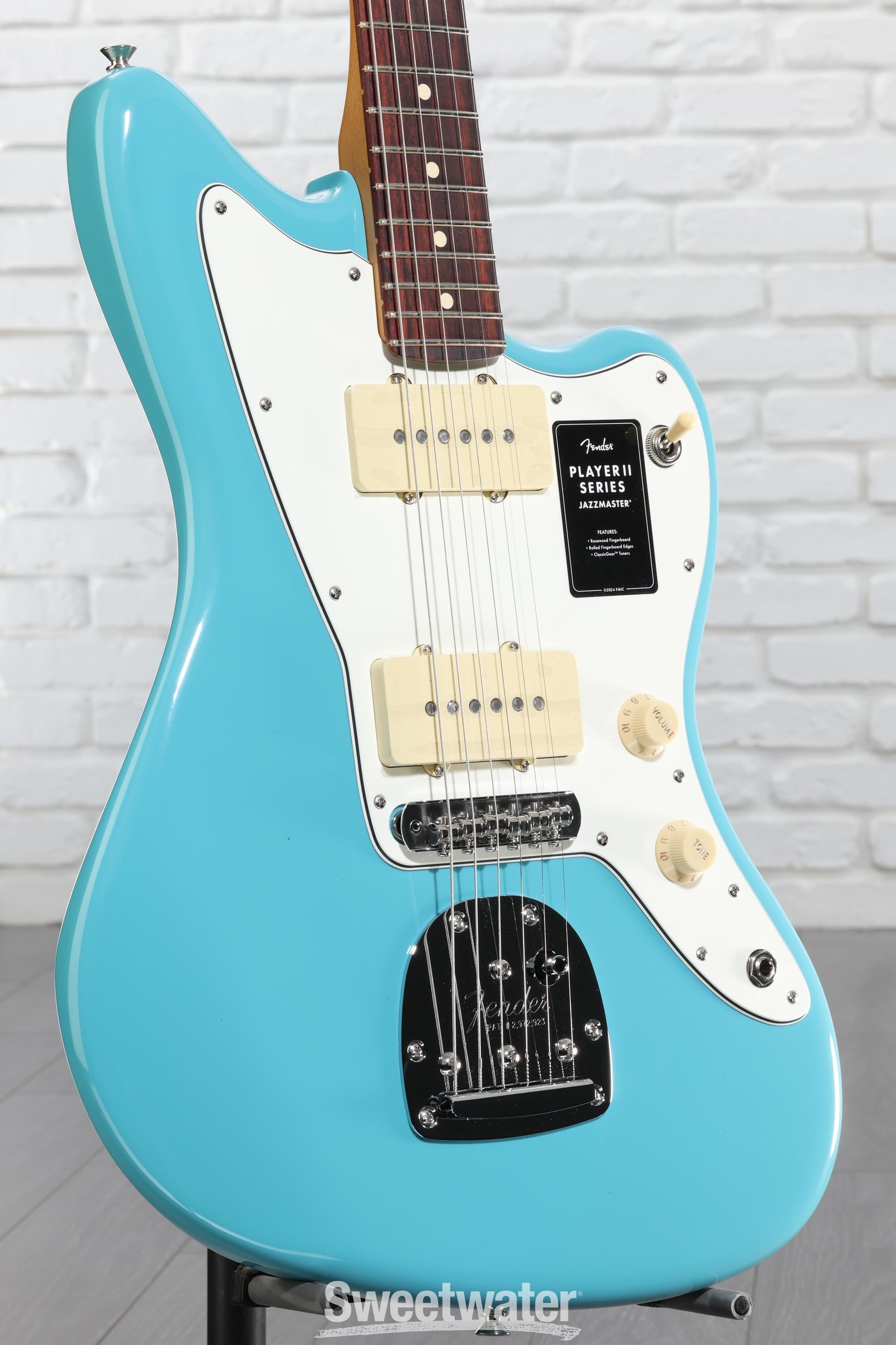 Fender Player II Jazzmaster Electric Guitar - Aquatone Blue