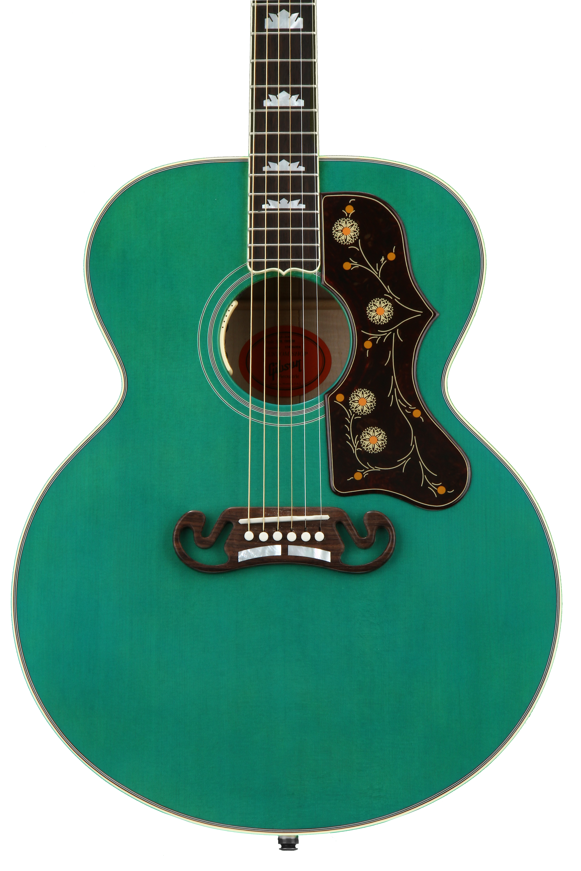 Green gibson shop acoustic guitar