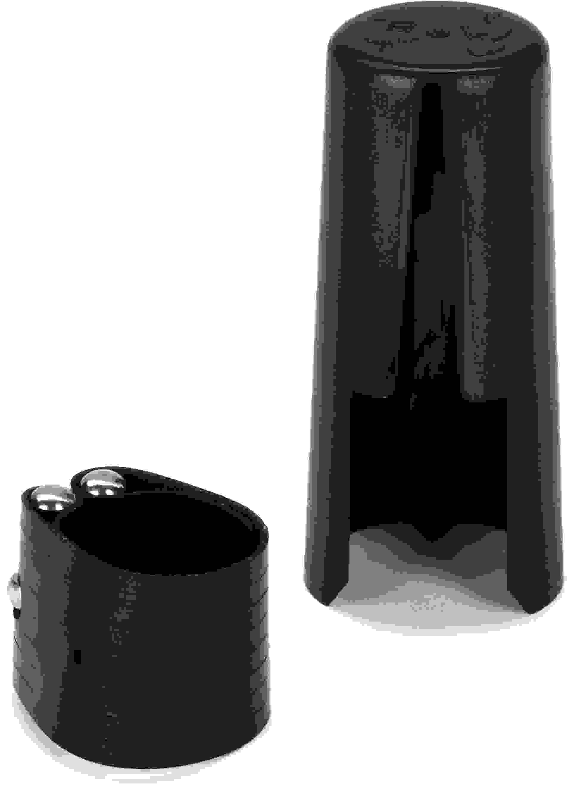 Rovner Dark Ligature and Cap for Rubber Bb Clarinet Mouthpiece - 1R