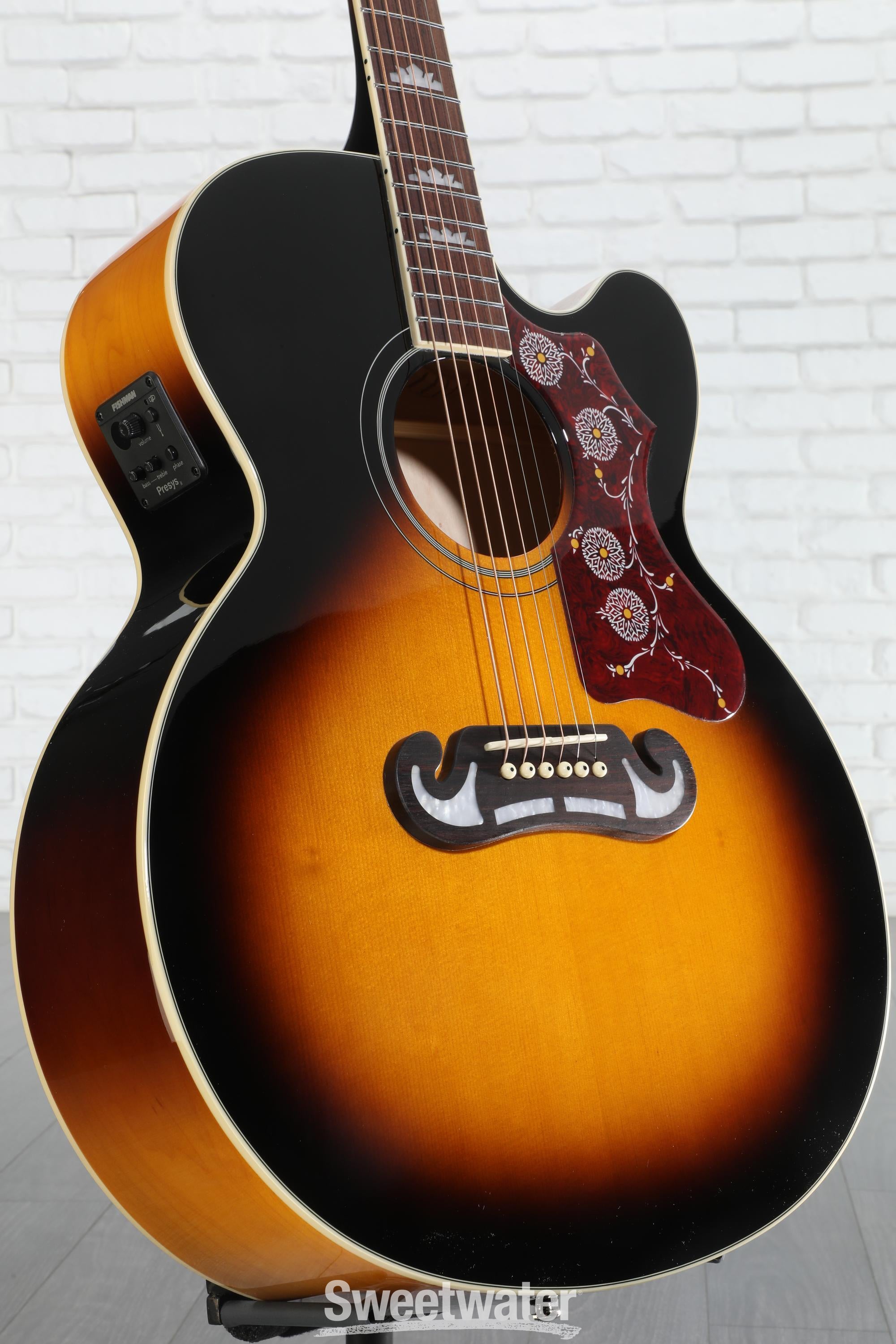Photo of Epiphone J-200 Studio EC Acoustic-electric Guitar - Vintage Sunburst